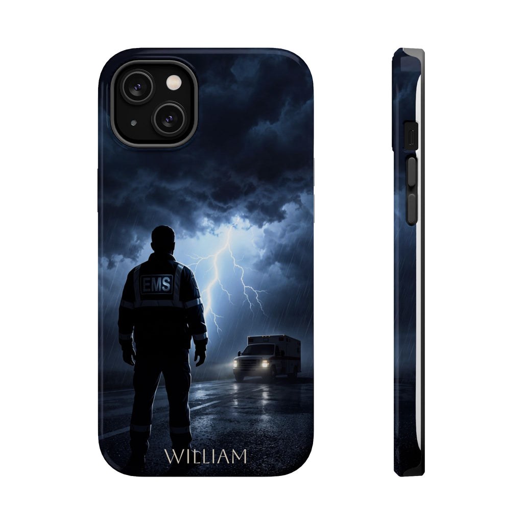 Personalized Lightning Storm EMS Phone Case — Wireless Charging Cover