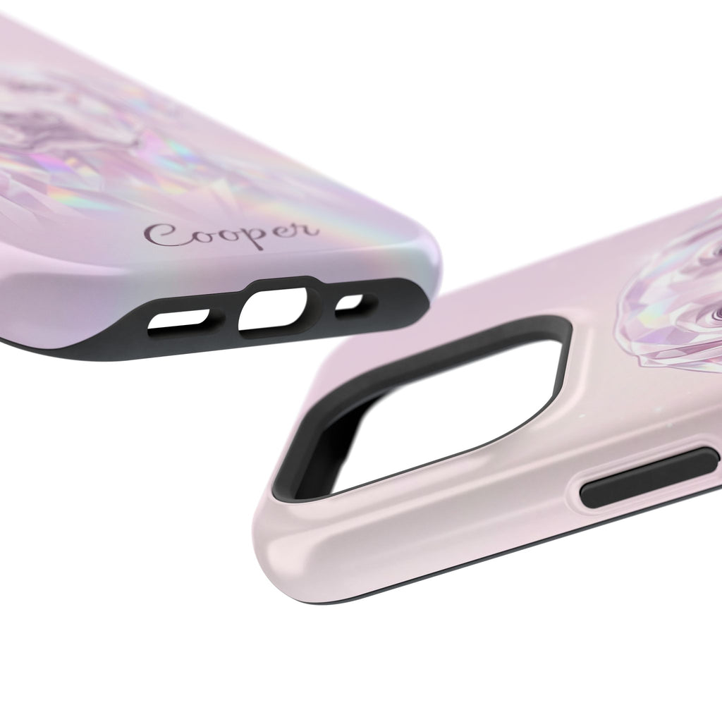 Personalized Crystal Prism Labrador Phone Case — Tough Magnetic Case with Wireless Charging