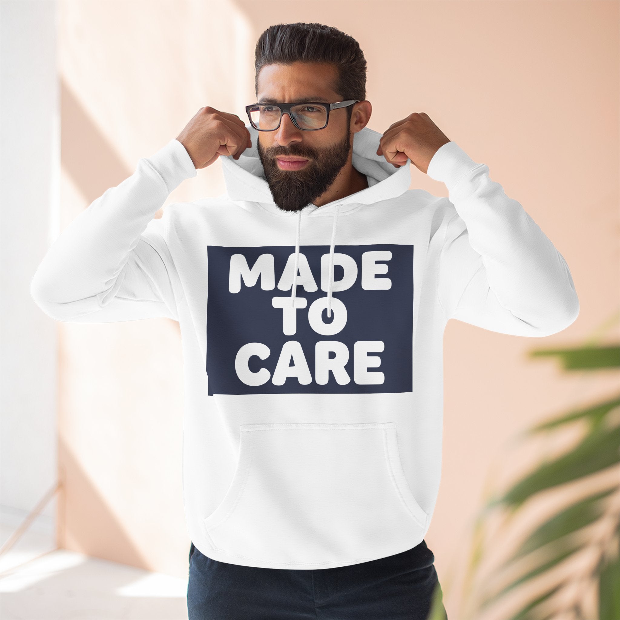 Made to Care Nurse Hoodie — Unisex Pullover for Healthcare Professionals & Caregivers