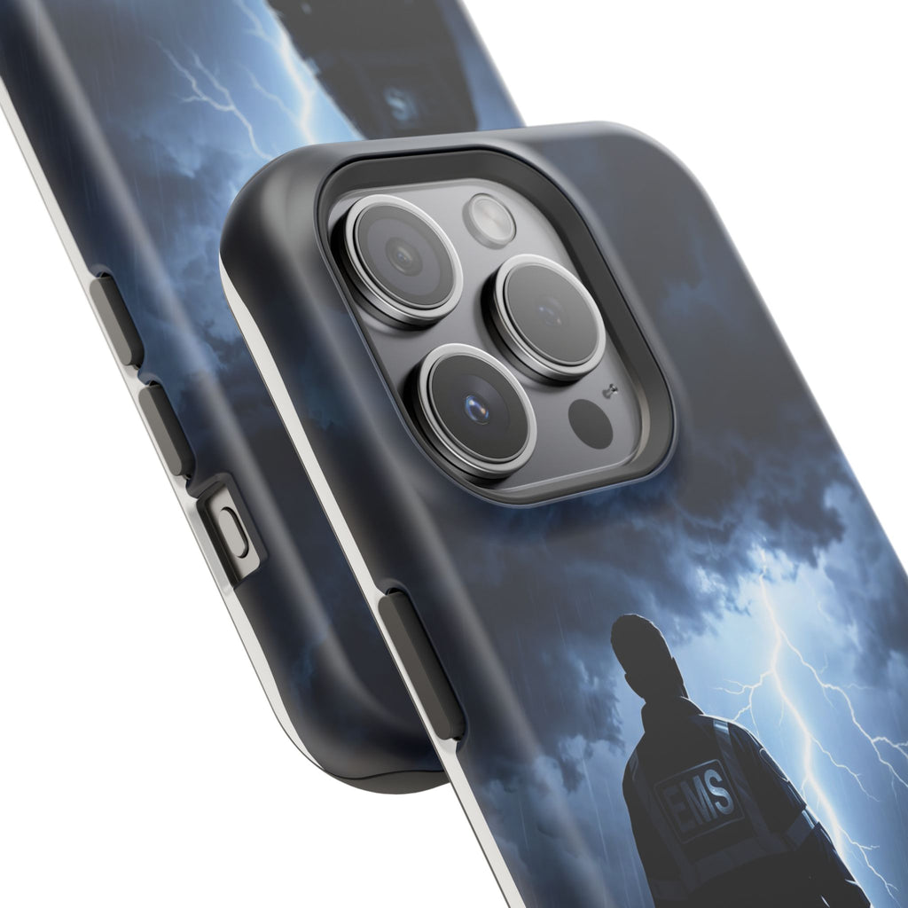 Personalized Lightning Storm EMS Phone Case — Wireless Charging Cover