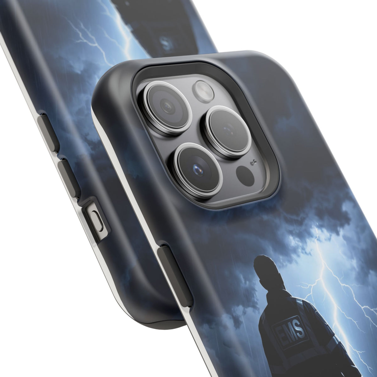 Personalized Lightning Storm EMS Phone Case — Wireless Charging Cover