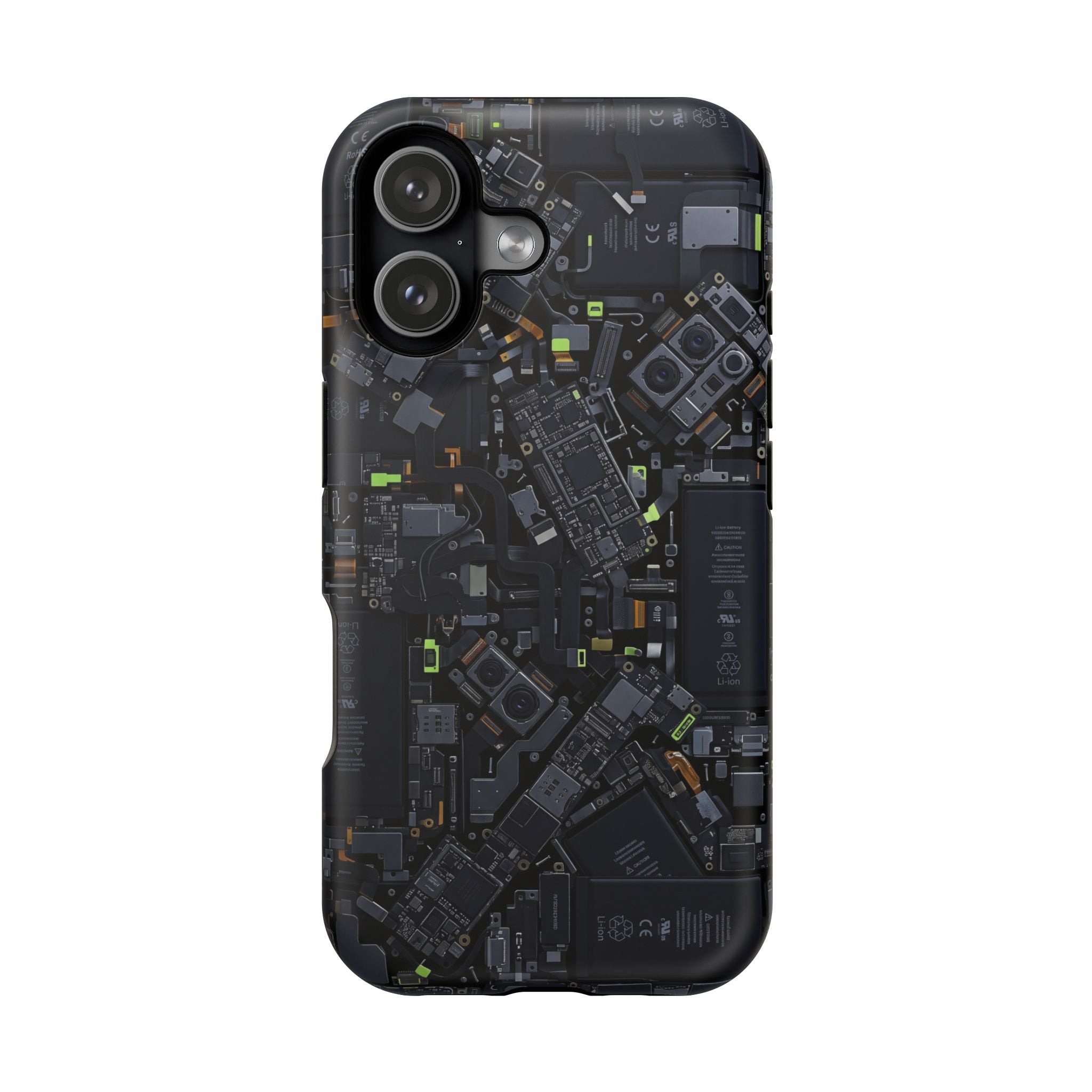 Circuit Core Phone Case — Motherboard Print Wireless Charging Cover