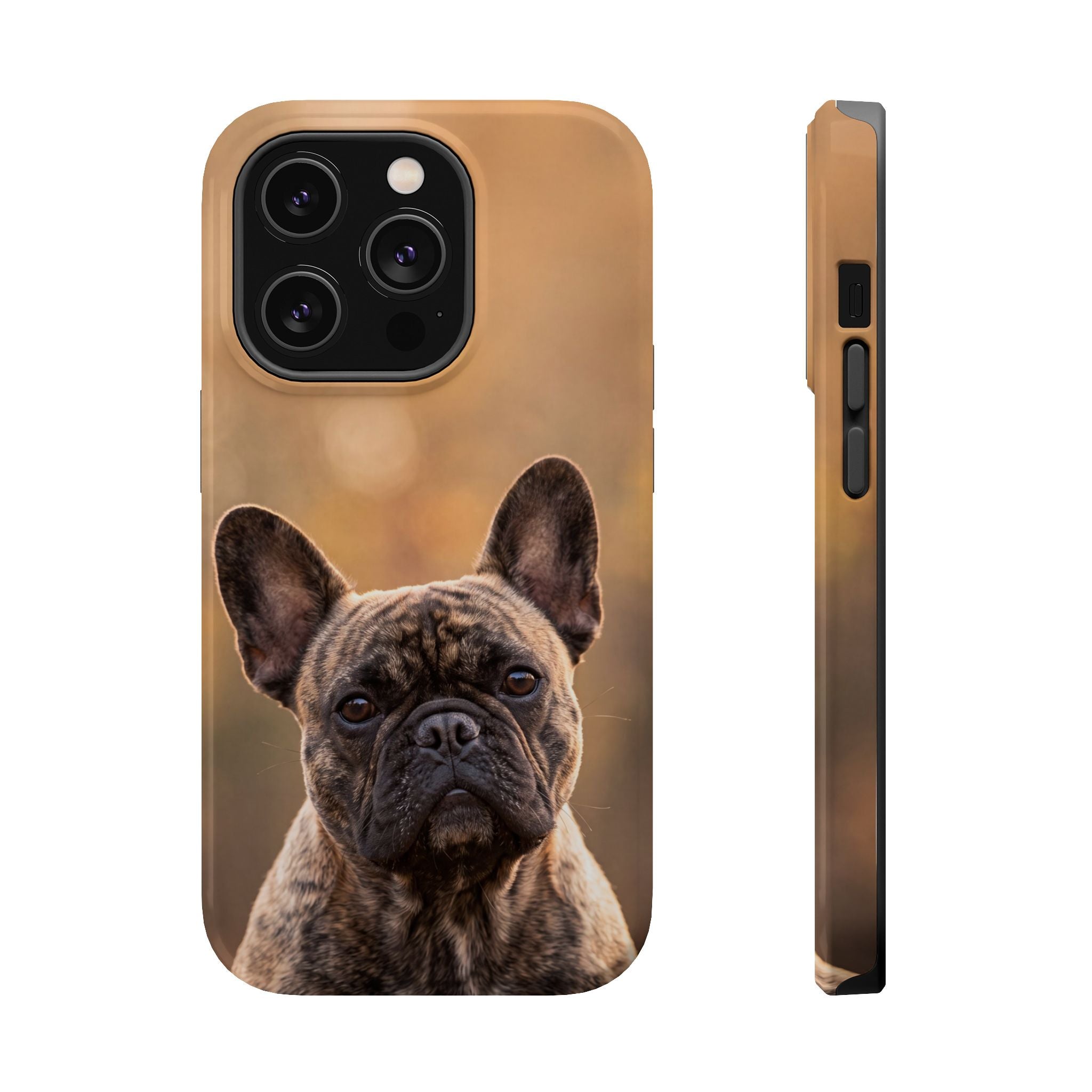 Brindle French Bulldog Phone Case — Impact-Resistant Wireless Charging Cover