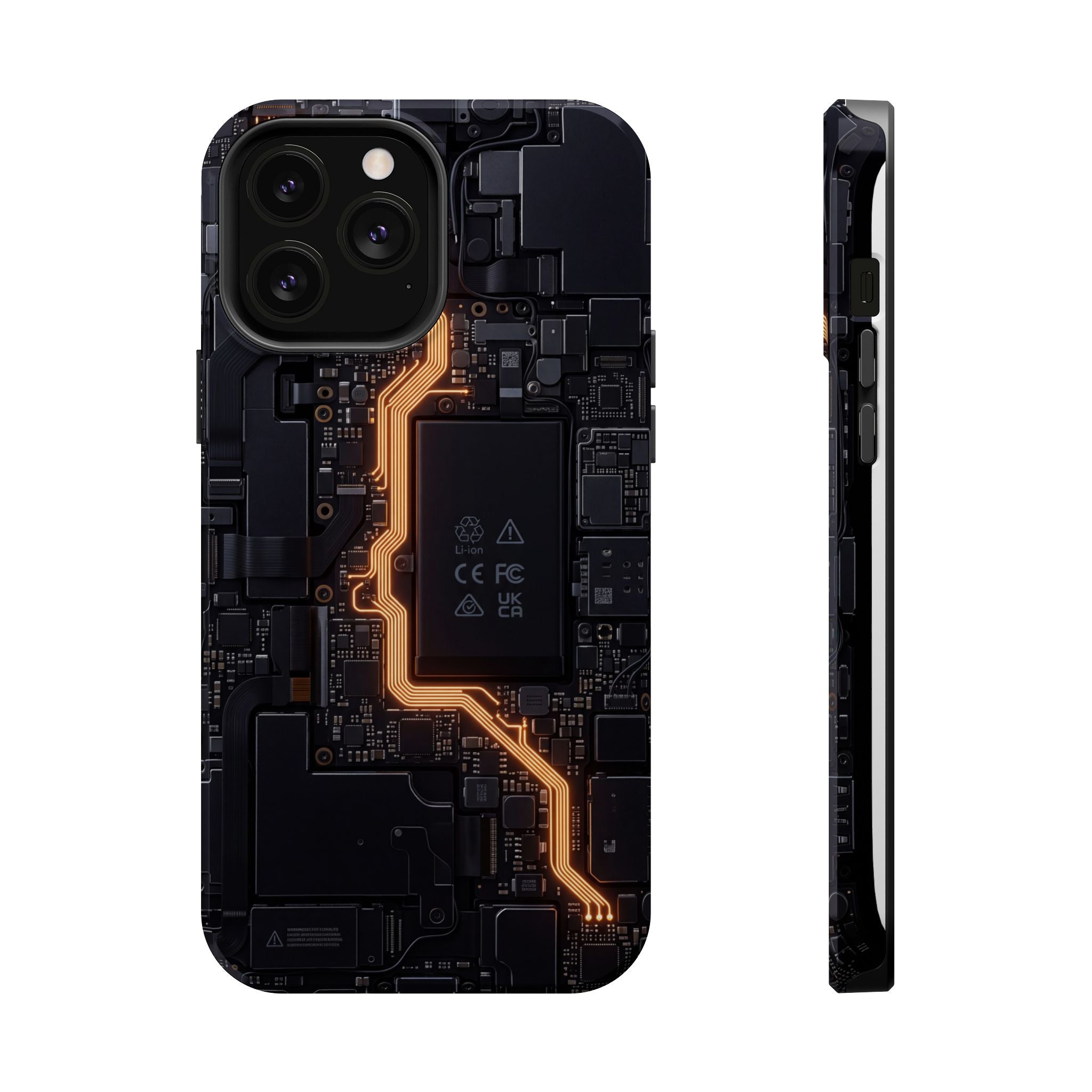 Electrician Circuit Bolt Phone Case — Impact-Resistant Wireless Charging Cover