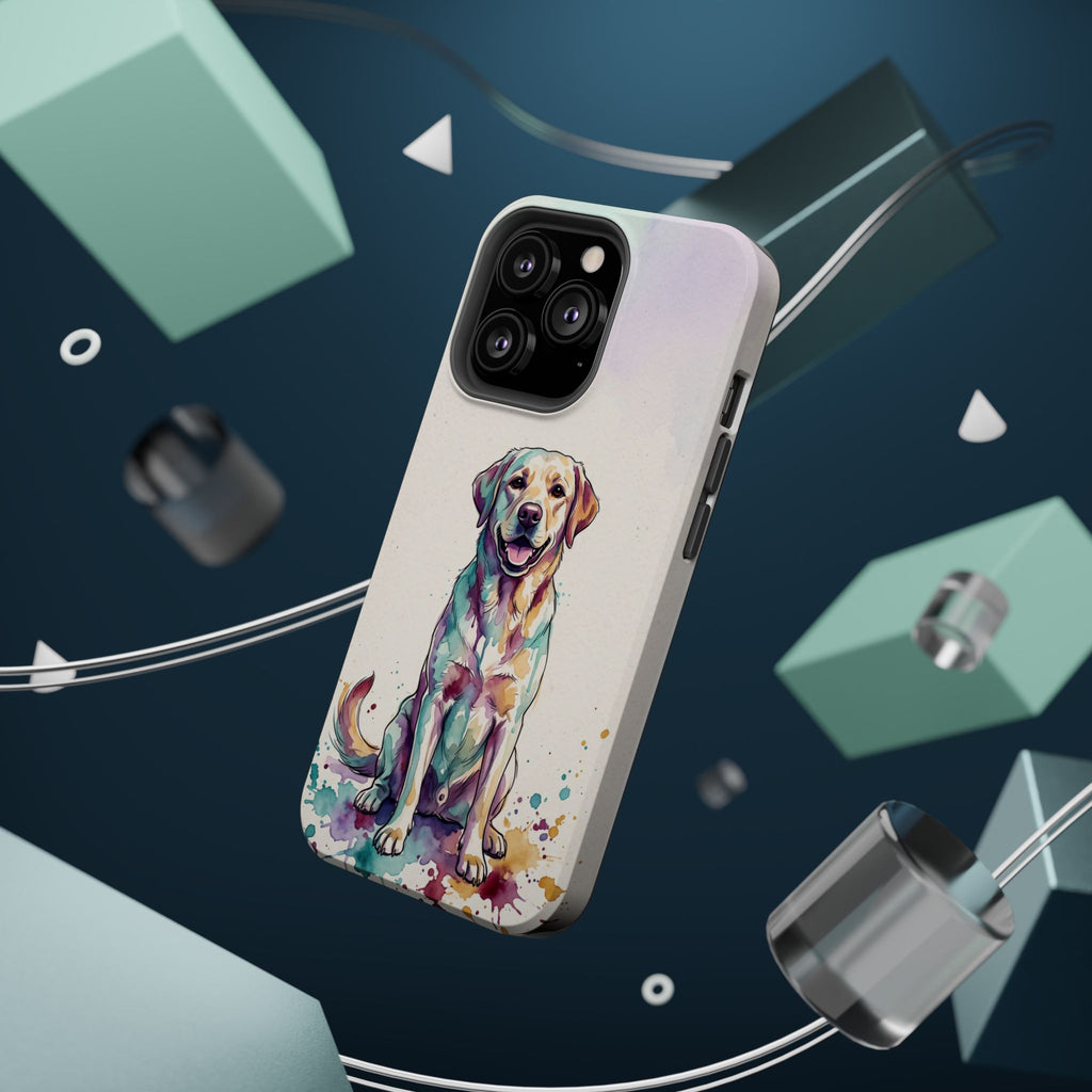 Watercolor Labrador Phone Case — Tough Magnetic Case with Wireless Charging