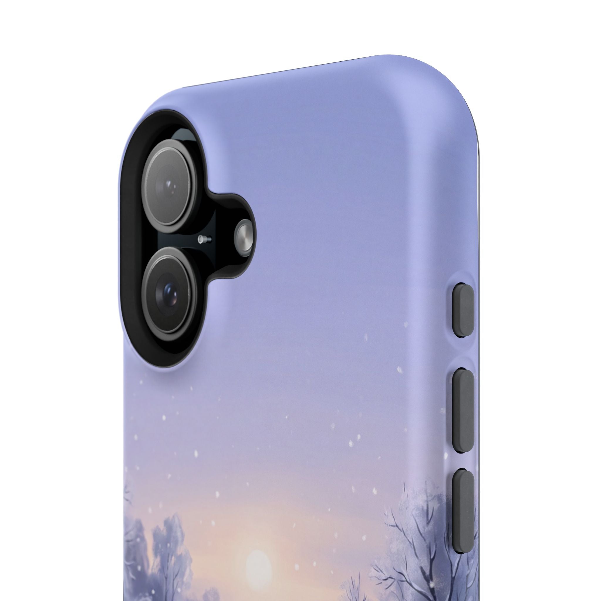 Personalized Dachshund Winter Snow Phone Case — Wireless Charging Cover