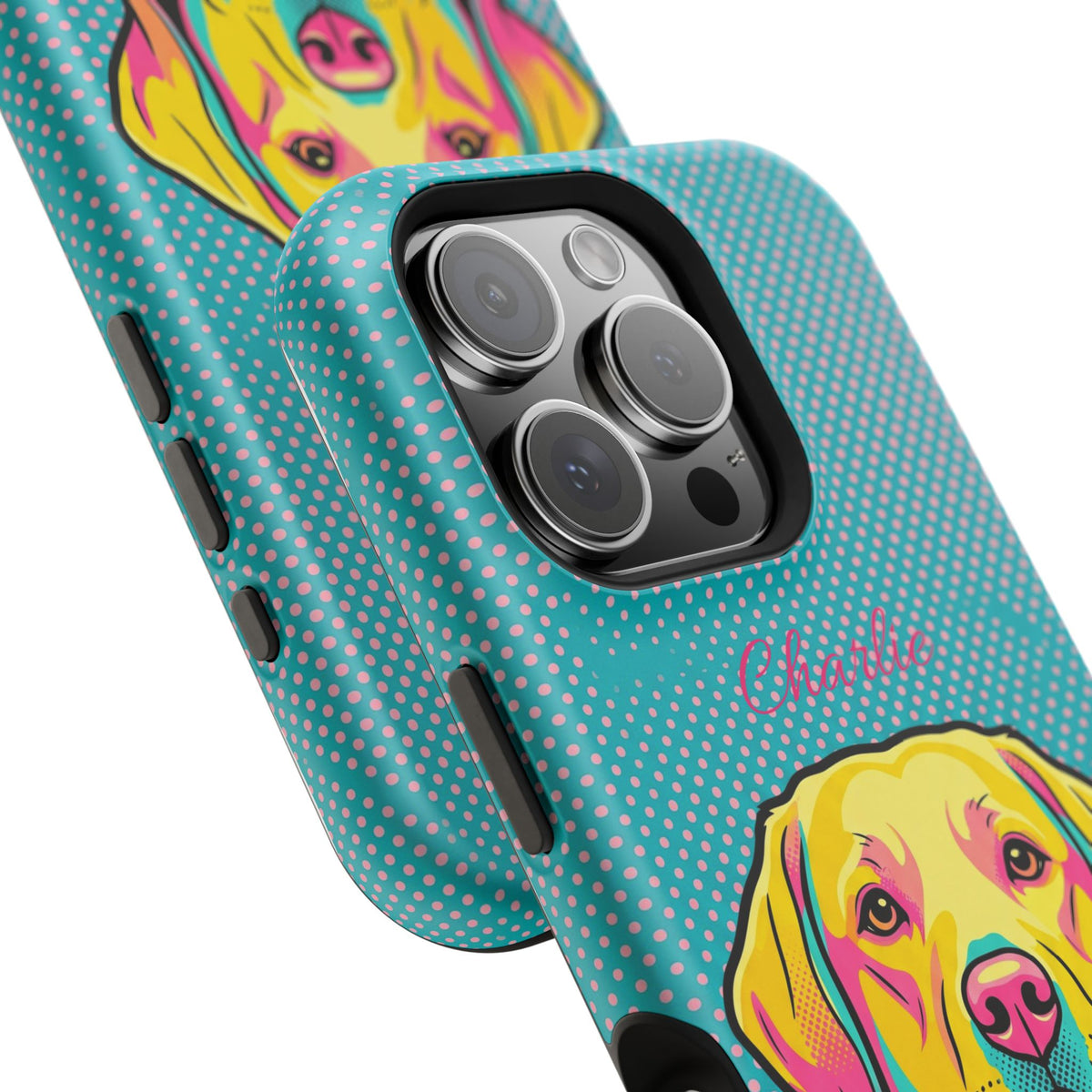 Personalized Pop Art Labrador Phone Case — Tough Magnetic Case with Wireless Charging