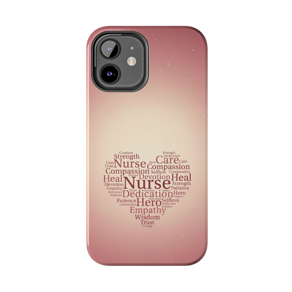 Nurse Heart Word Cloud Phone Case | iPhone & Samsung Galaxy series