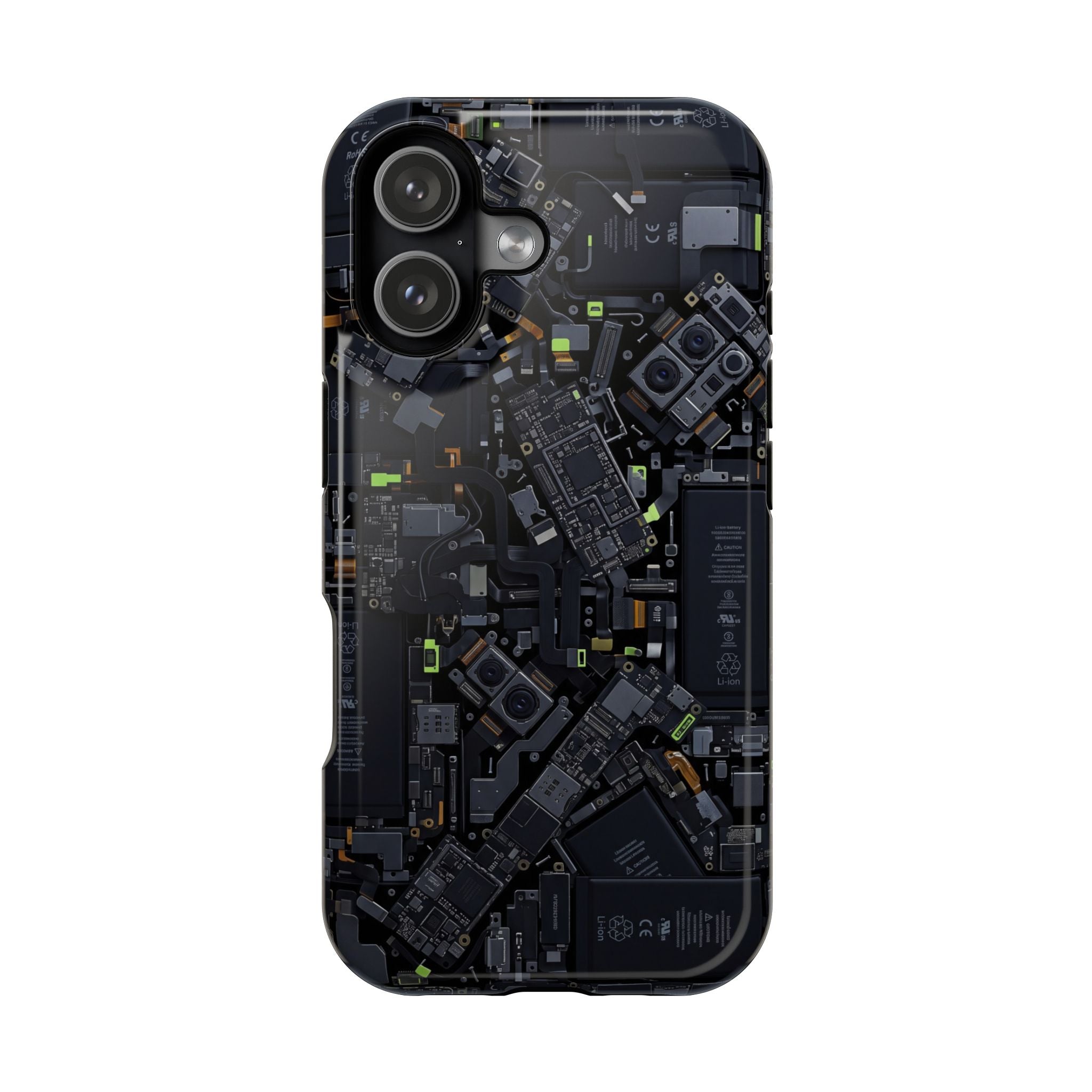 Circuit Core Phone Case — Motherboard Print Wireless Charging Cover