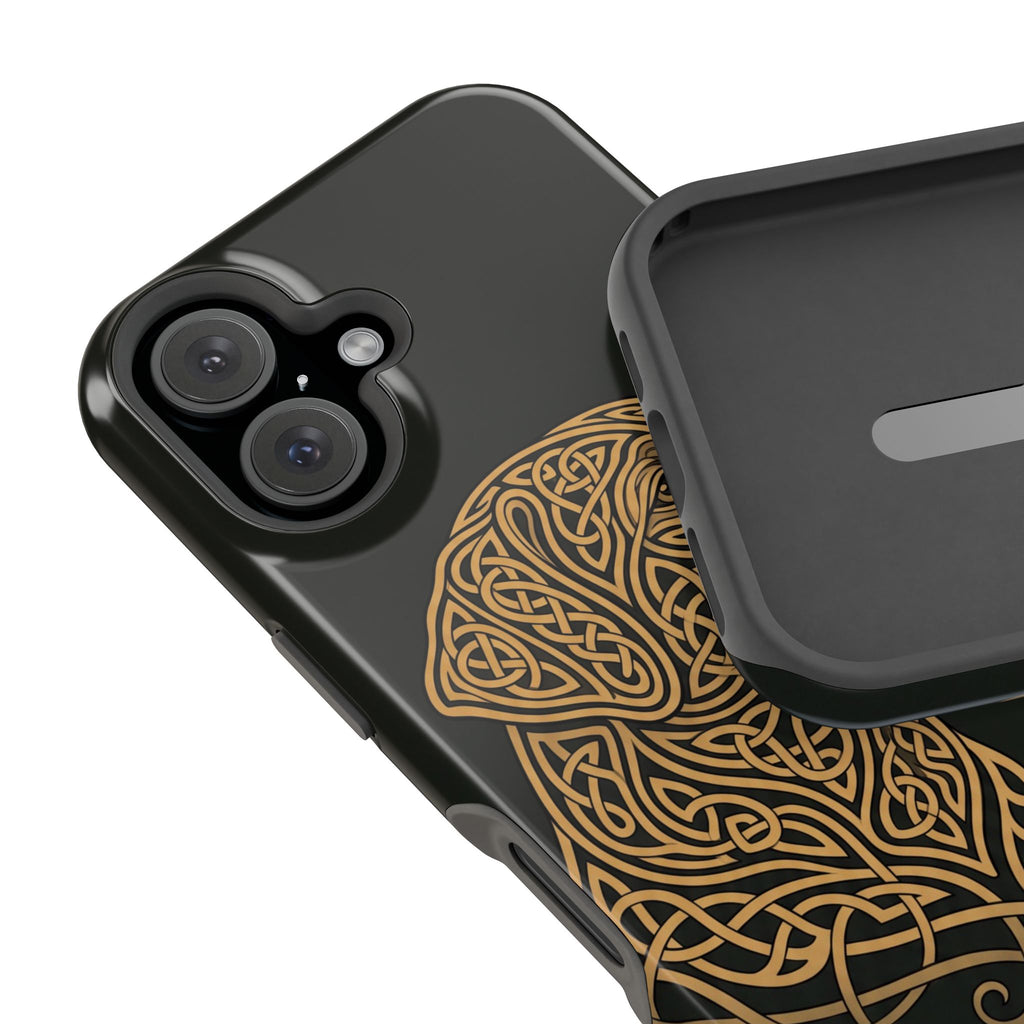 Celtic Knotwork Labrador Phone Case — Tough Magnetic Case with Wireless Charging