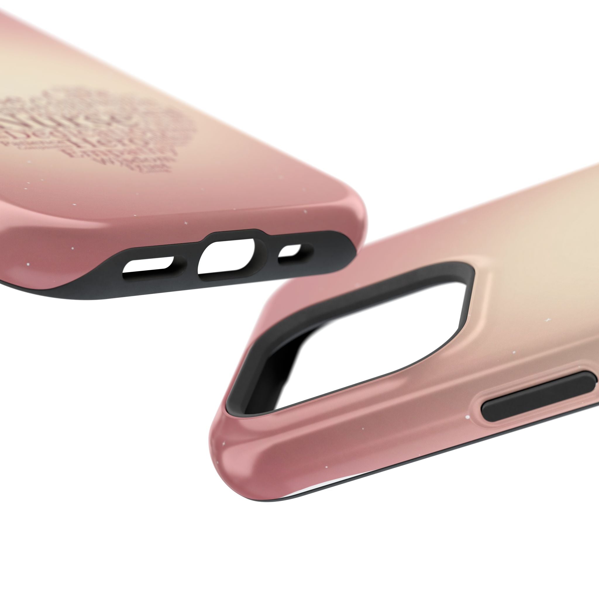 Nurse Heart Word Art Phone Case — Impact-Resistant Wireless Charging Cover