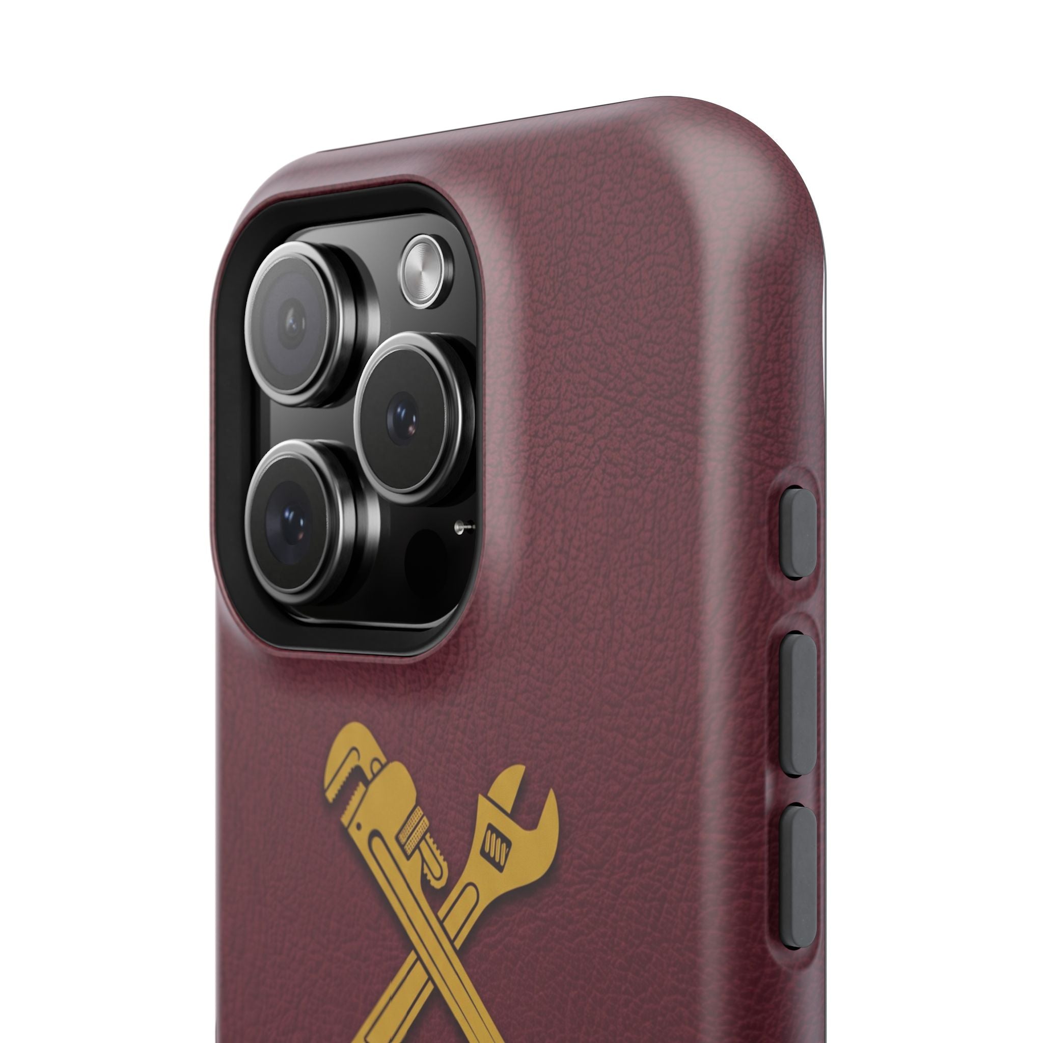 Plumb. Proud. Phone Case — Crossed Wrenches Wireless Charging Cover