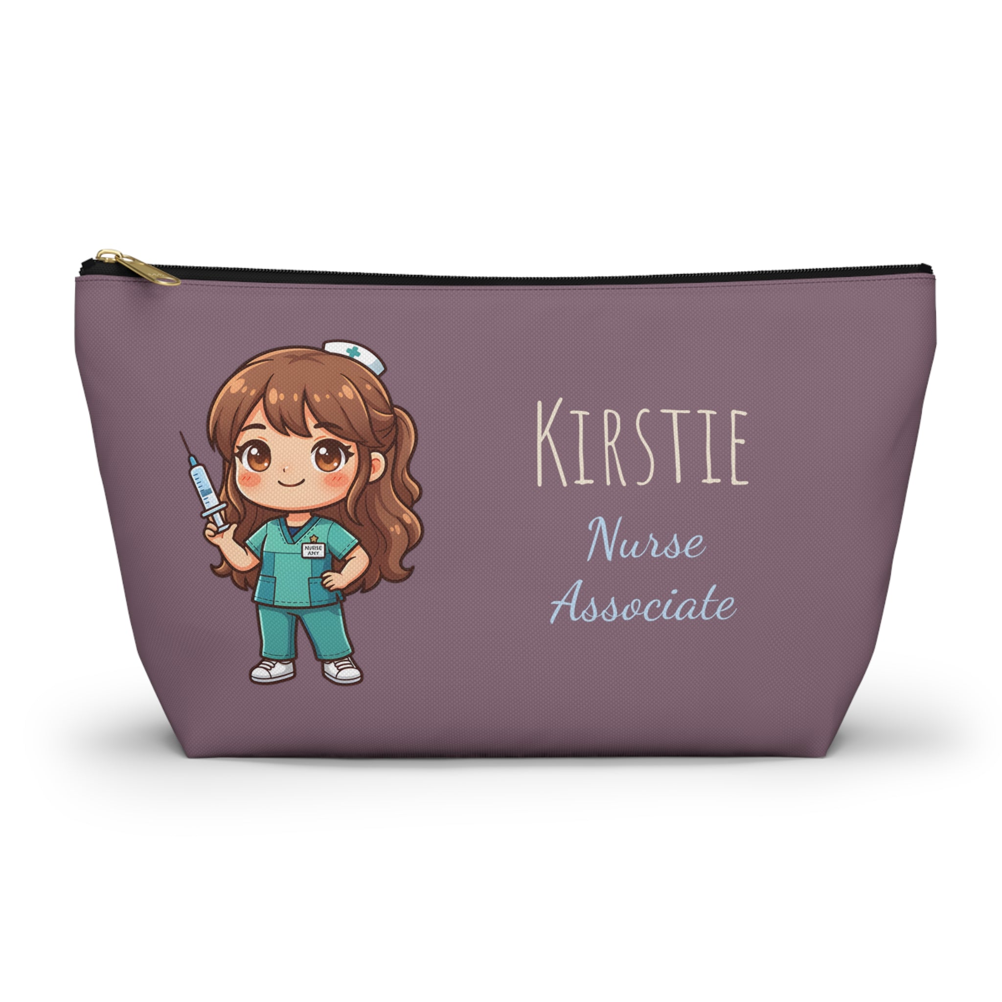Personalized Nurse Gift Pouch – Custom Name Makeup Bag