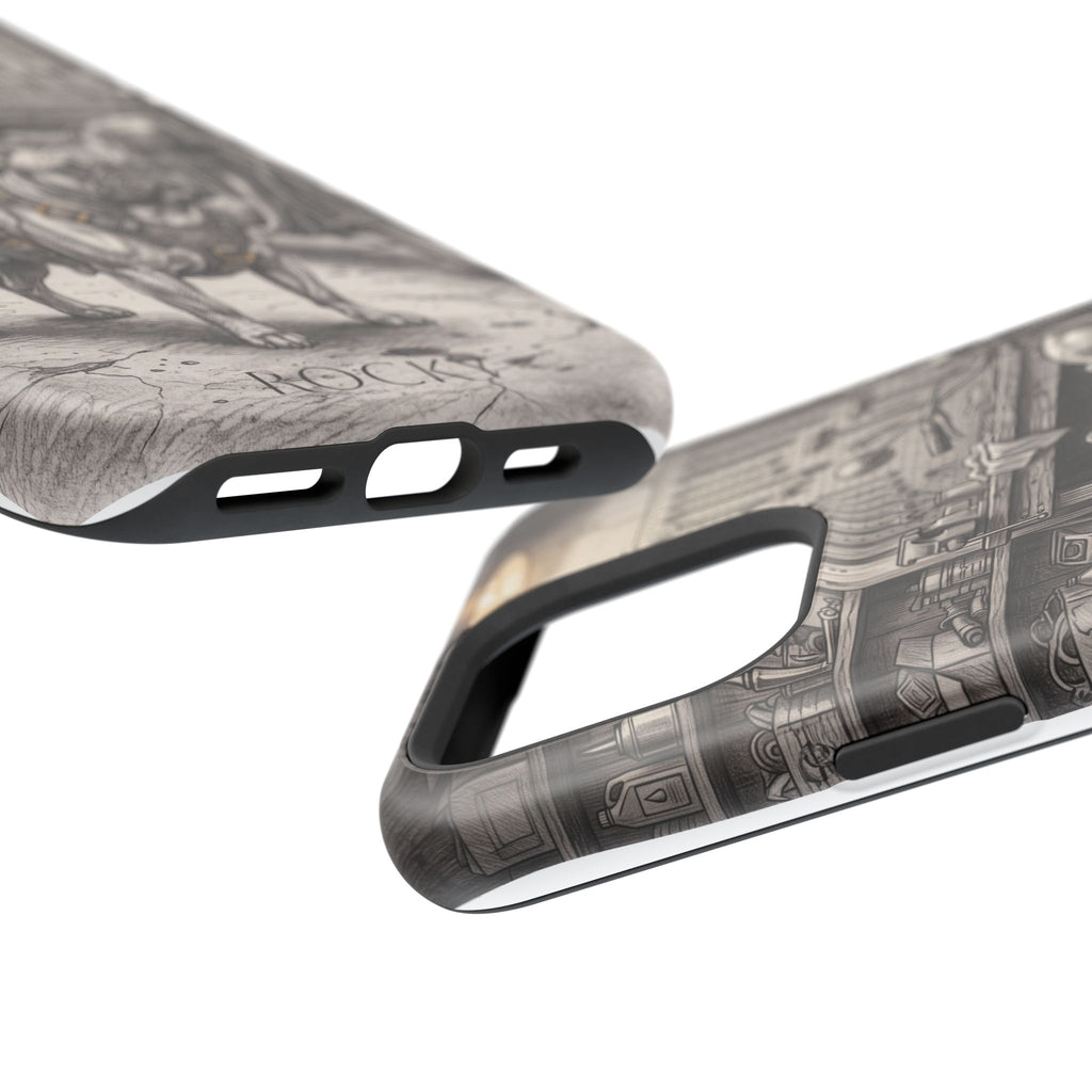 Personalized French Bulldog Vintage Street Phone Case — Wireless Charging Cover