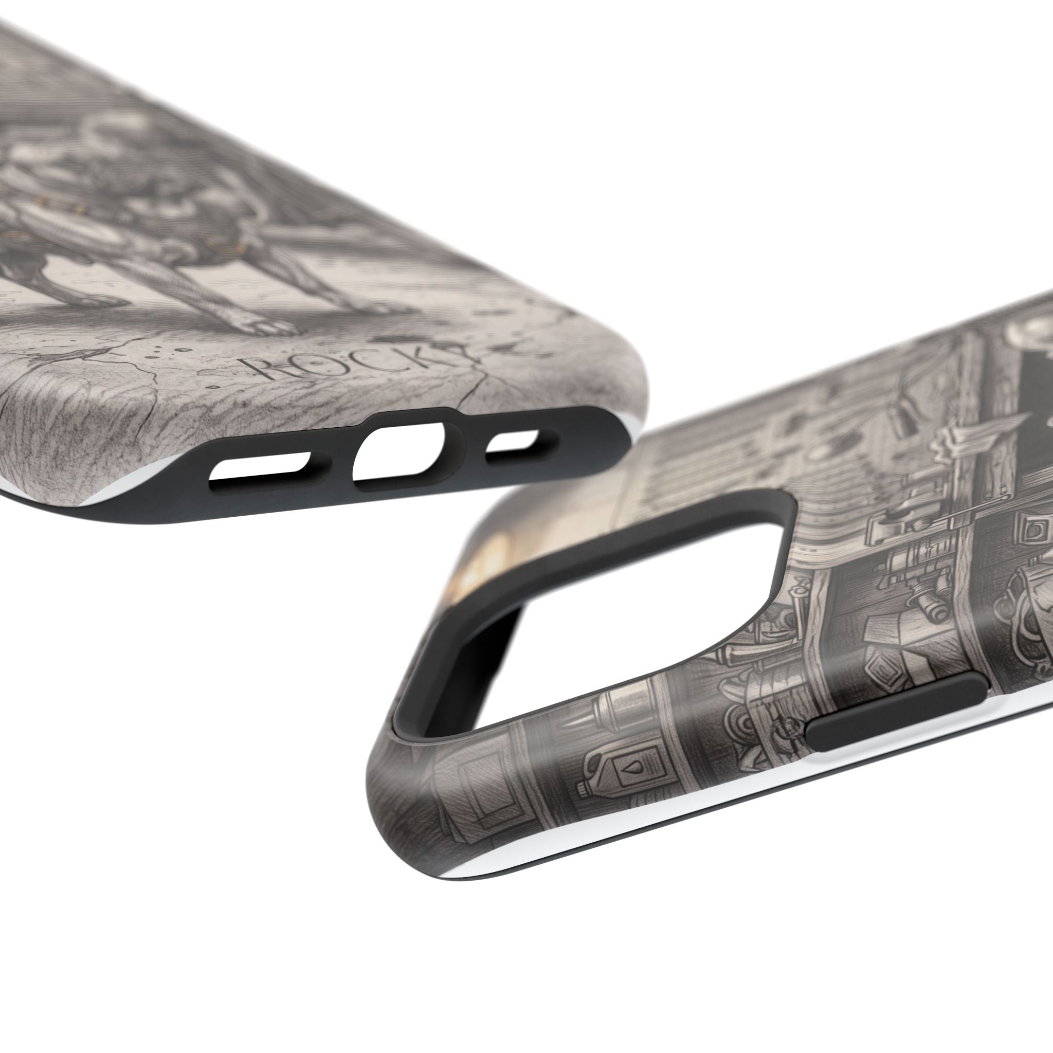 Personalized French Bulldog Vintage Street Phone Case — Wireless Charging Cover