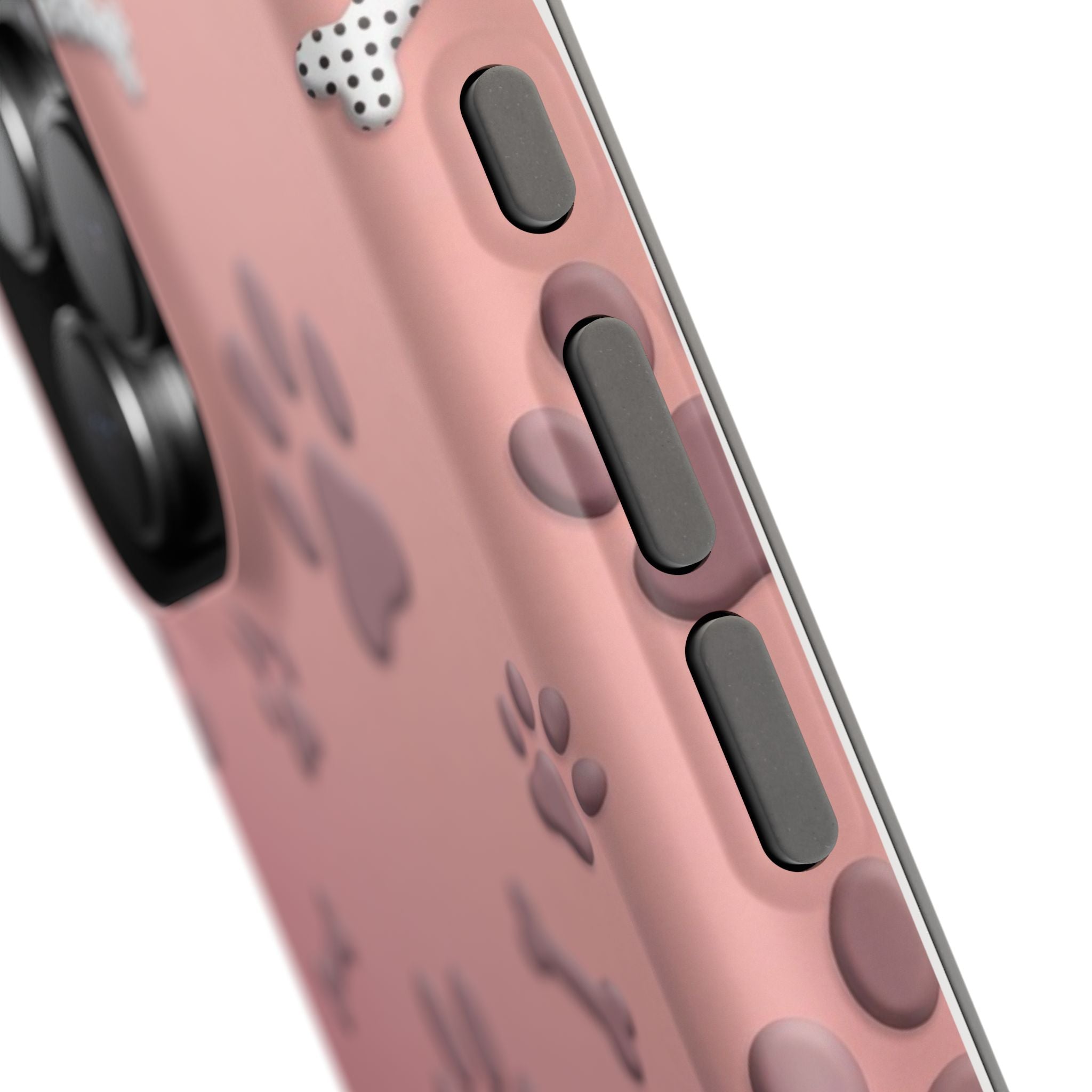 Paws & Bones Phone Case — Impact-Resistant Wireless Charging Cover