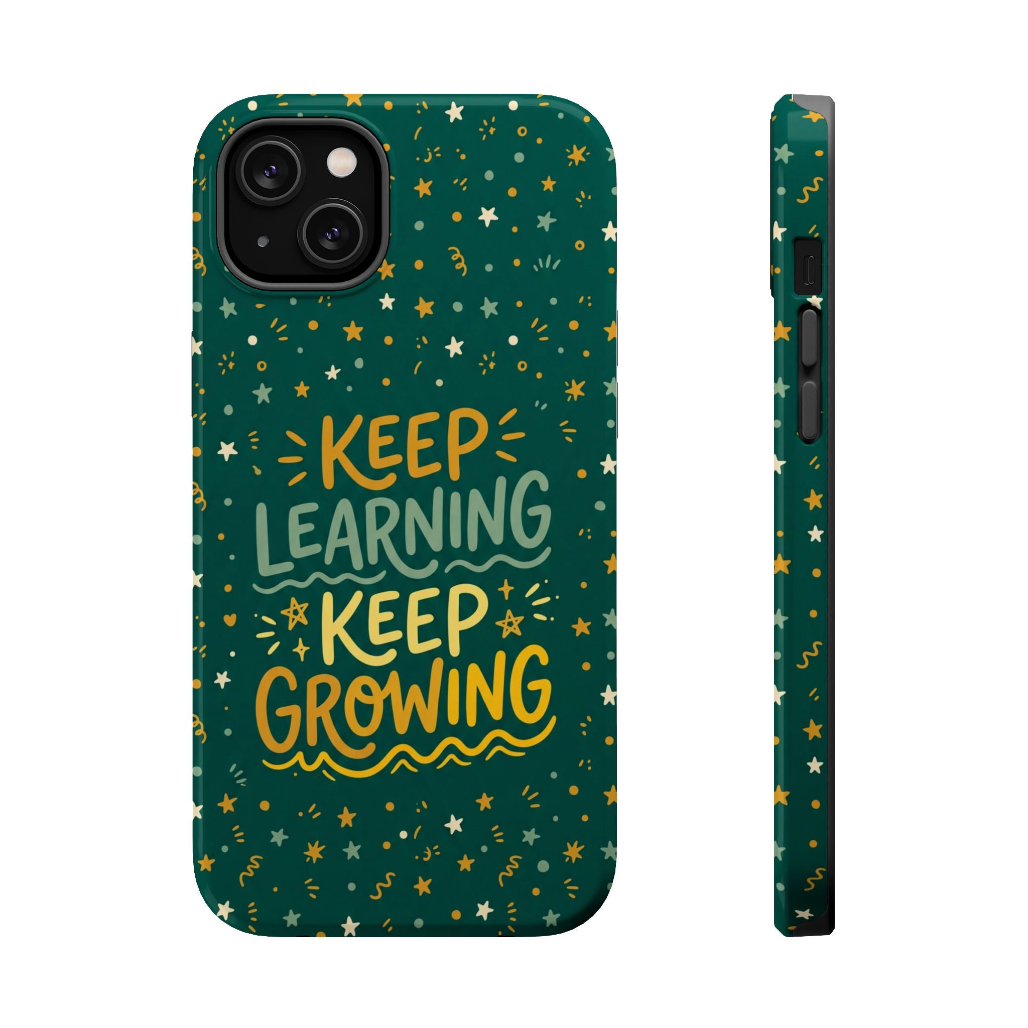 Keep Learning Keep Growing Teacher Phone Case — Wireless Charging Cover