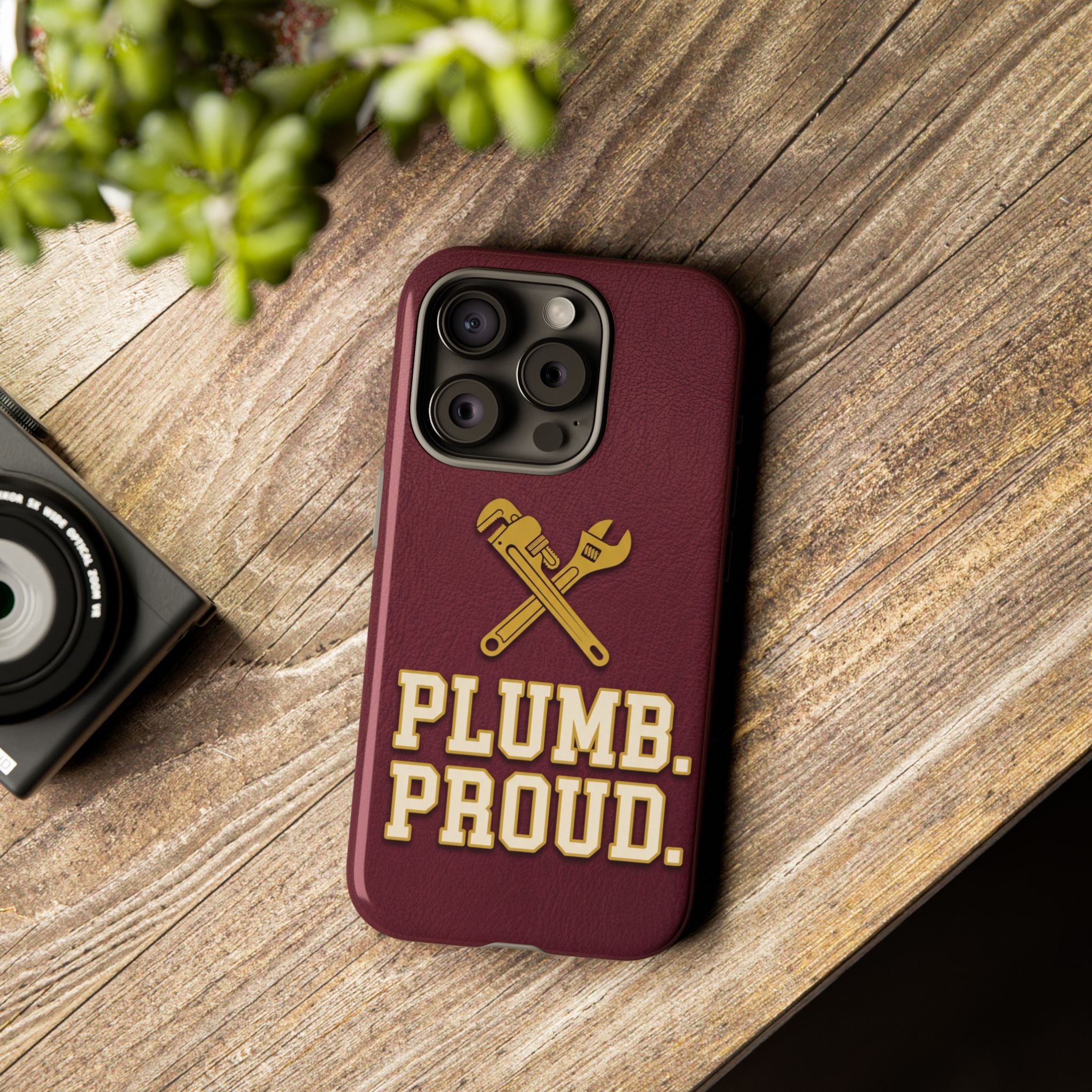 Plumb. Proud. Varsity Print Phone Case - Samsung & iPhone Series