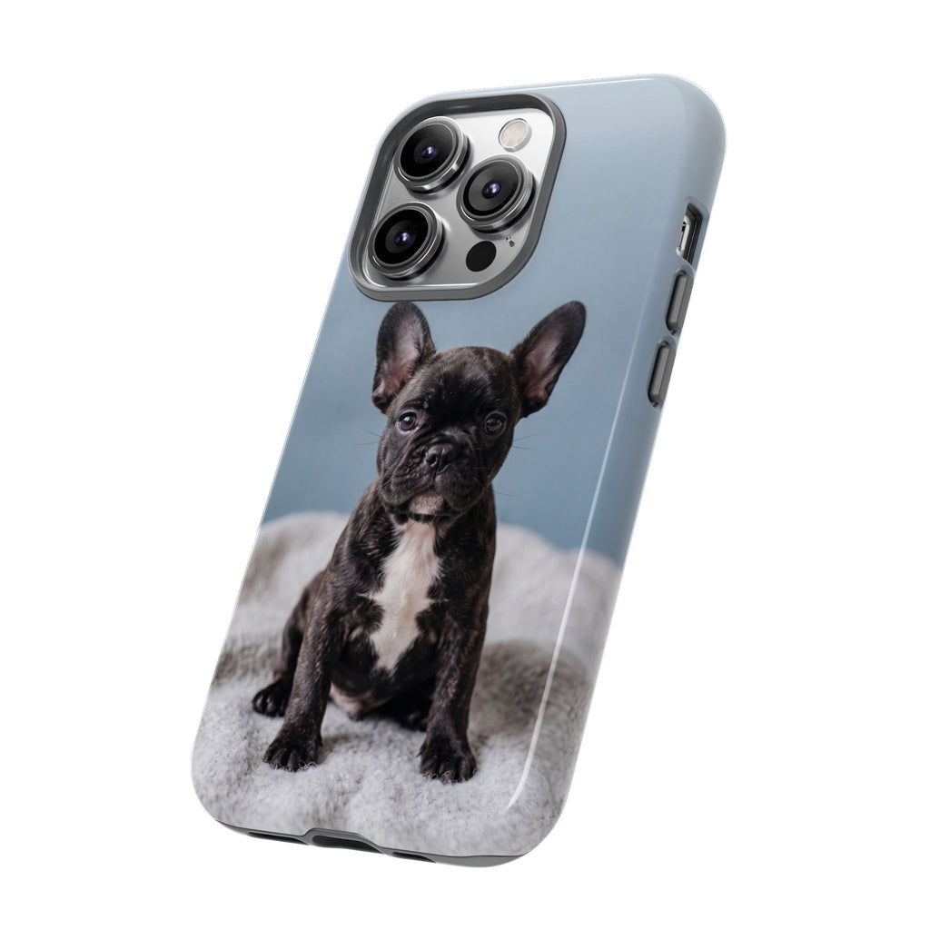 French Bulldog Puppy Phone Case | Adorable Brindle Frenchie Portrait | Samsung & iPhone