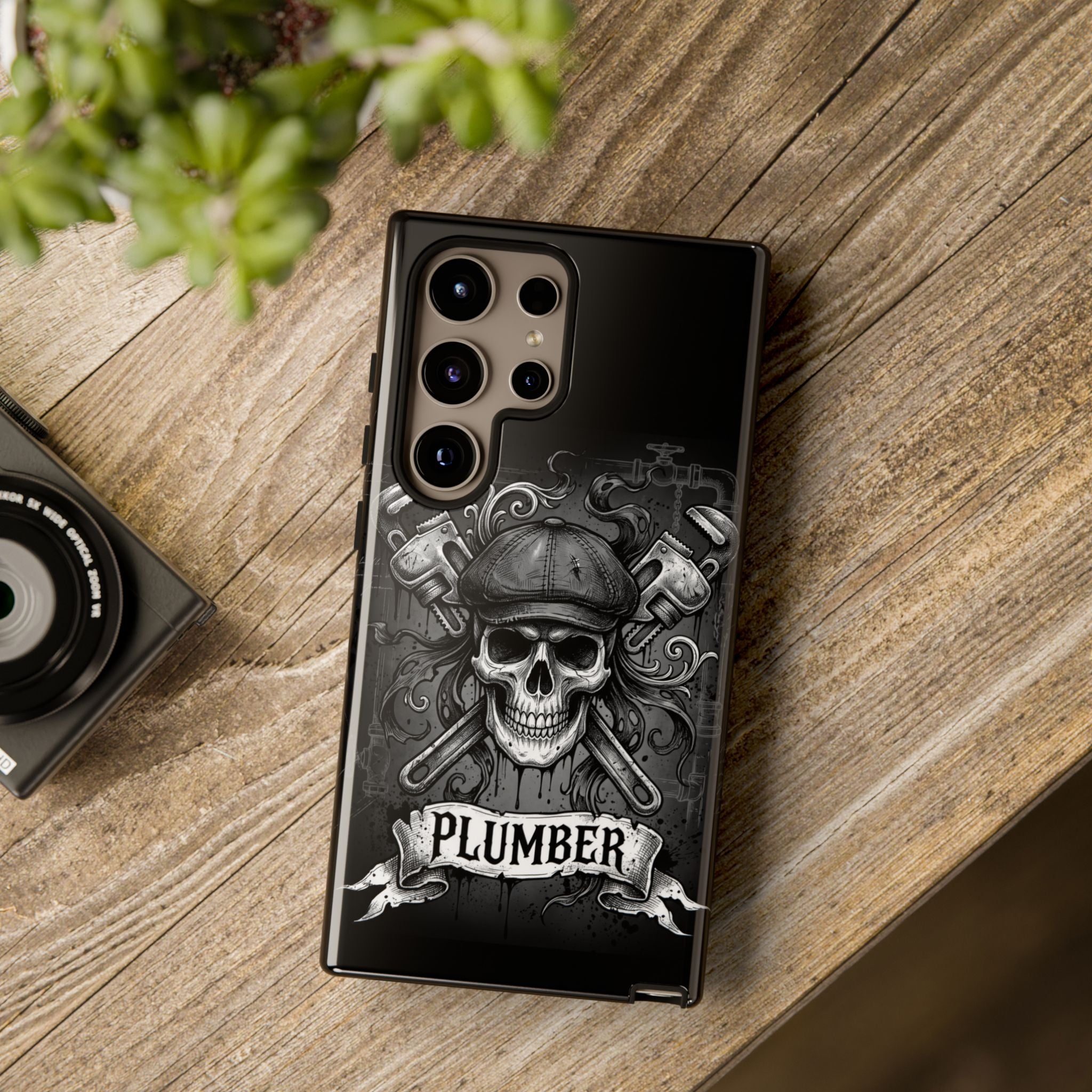 Gothic Skull Plumber Phone Case - Samsung & iPhone Series