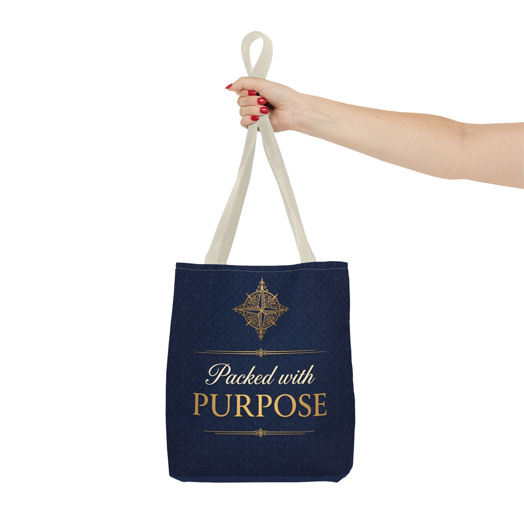 Packed with Purpose Tote | Inspirational Nurse Gift Tote Bag | Healthcare Worker Appreciation Gift | Premium Polyester Carry-All