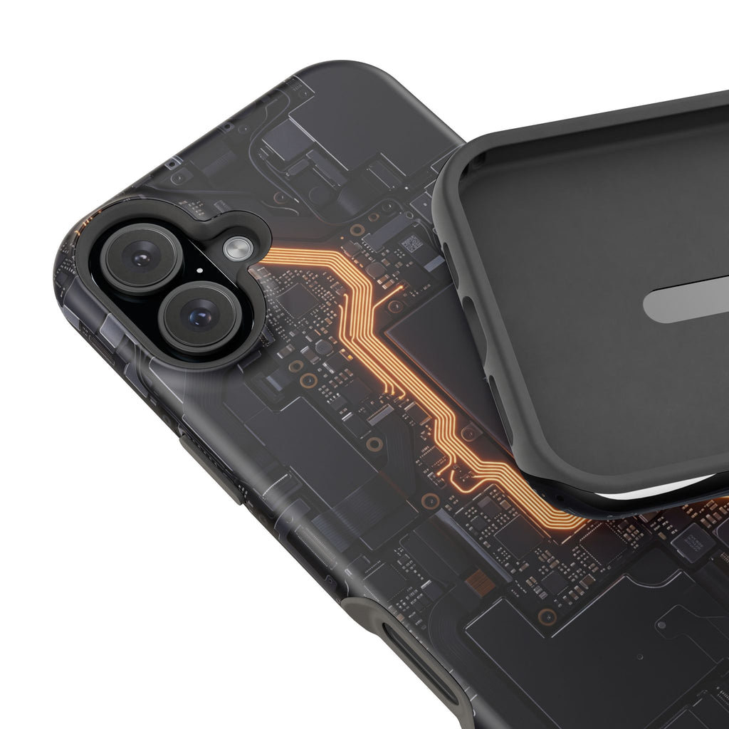Electrician Circuit Bolt Phone Case — Impact-Resistant Wireless Charging Cover