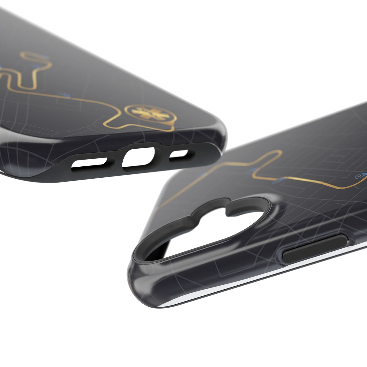 Paramedic/EMT Route Line Phone Case — Magnetic Wireless Charging Cover