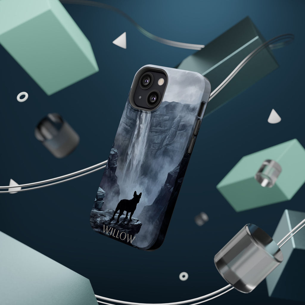 Personalized French Bulldog Misty Waterfall Phone Case — Wireless Charging Cover
