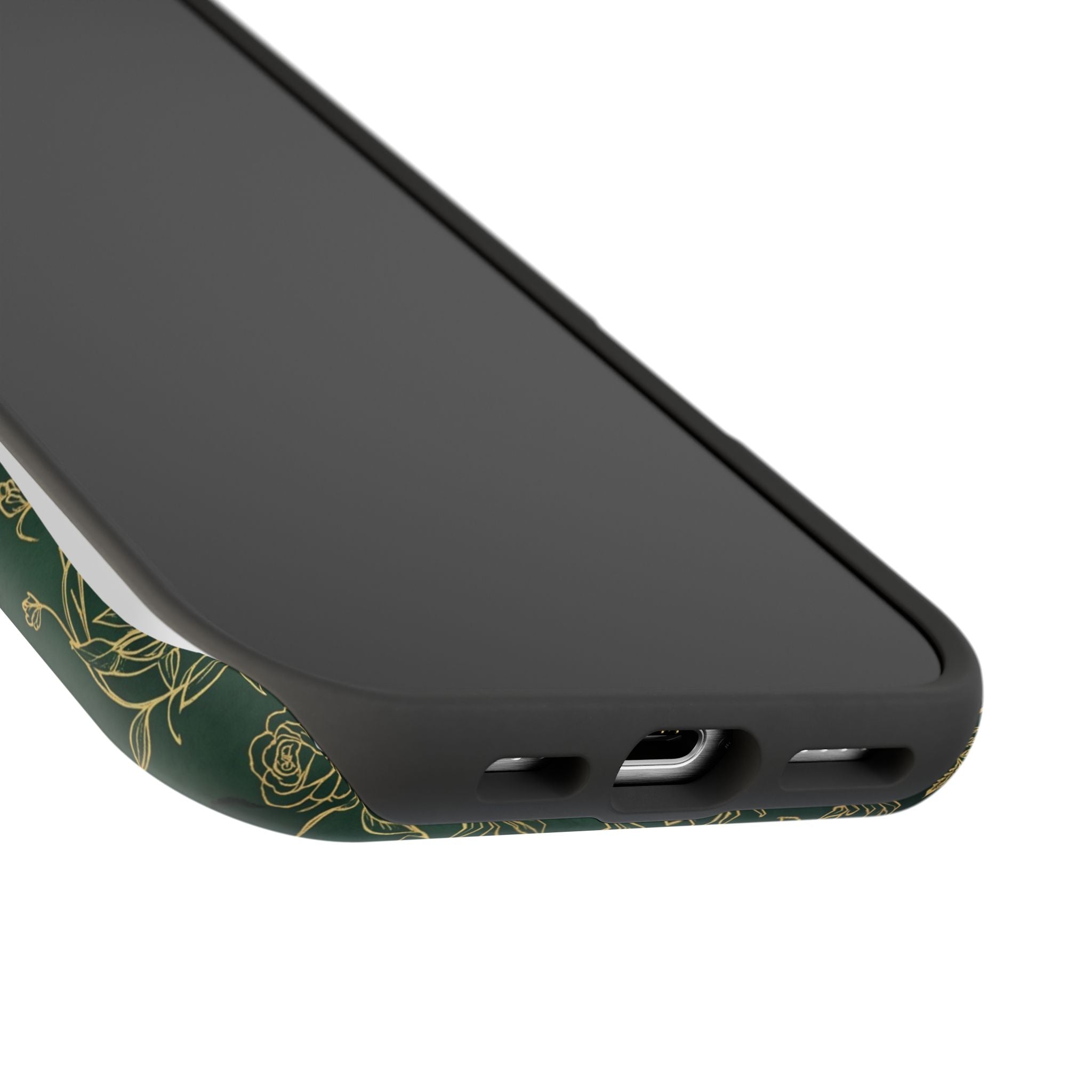 Personalized Nurse Botanical Phone Case — Impact-Resistant Wireless Charging Cover