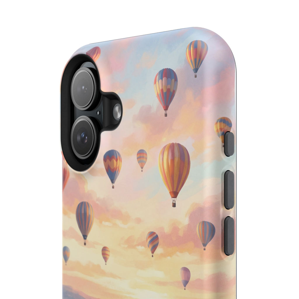 Personalized Golden Retriever Hot Air Balloon Phone Case — Wireless Charging Cover