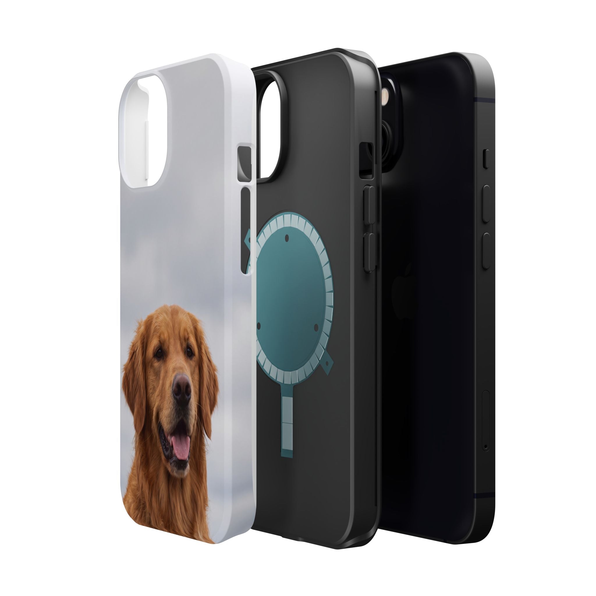 Golden Retriever Phone Case — Impact-Resistant Wireless Charging Cover