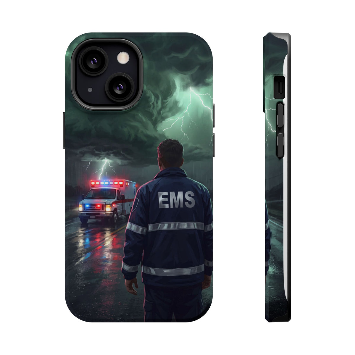 EMS Green Storm City Phone Case — Magnetic Wireless Charging Cover