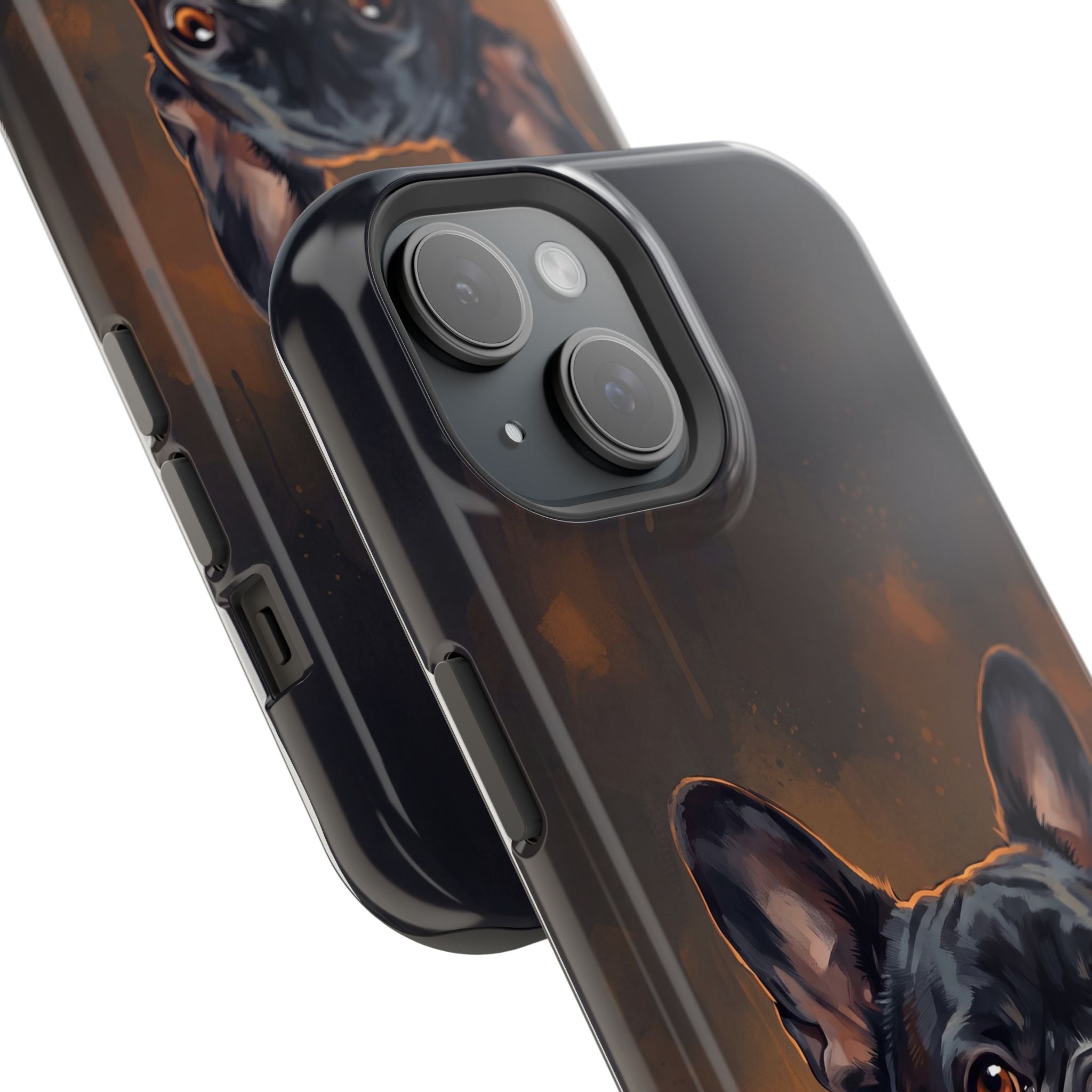 French Bulldog Portrait Phone Case — Impact-Resistant Wireless Charging Cover