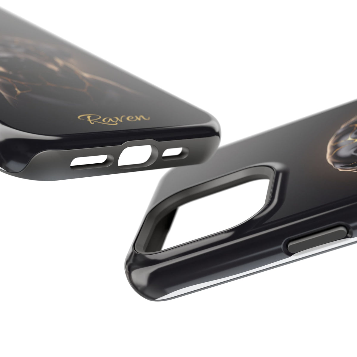 Personalized Obsidian Kintsugi Labrador Phone Case — Tough Magnetic Case with Wireless Charging