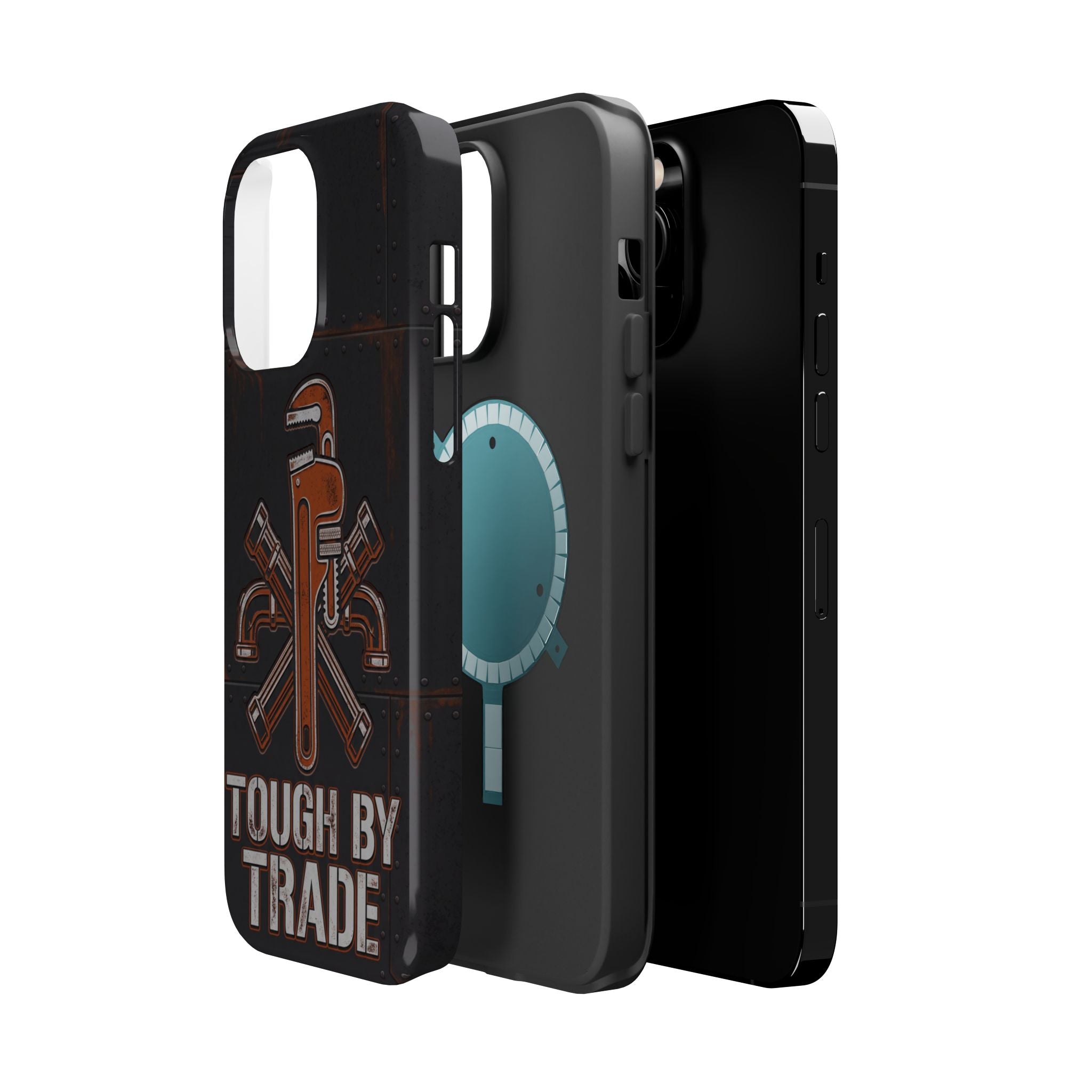 Tough By Trade Phone Case — Crossed Wrenches Wireless Charging Cover