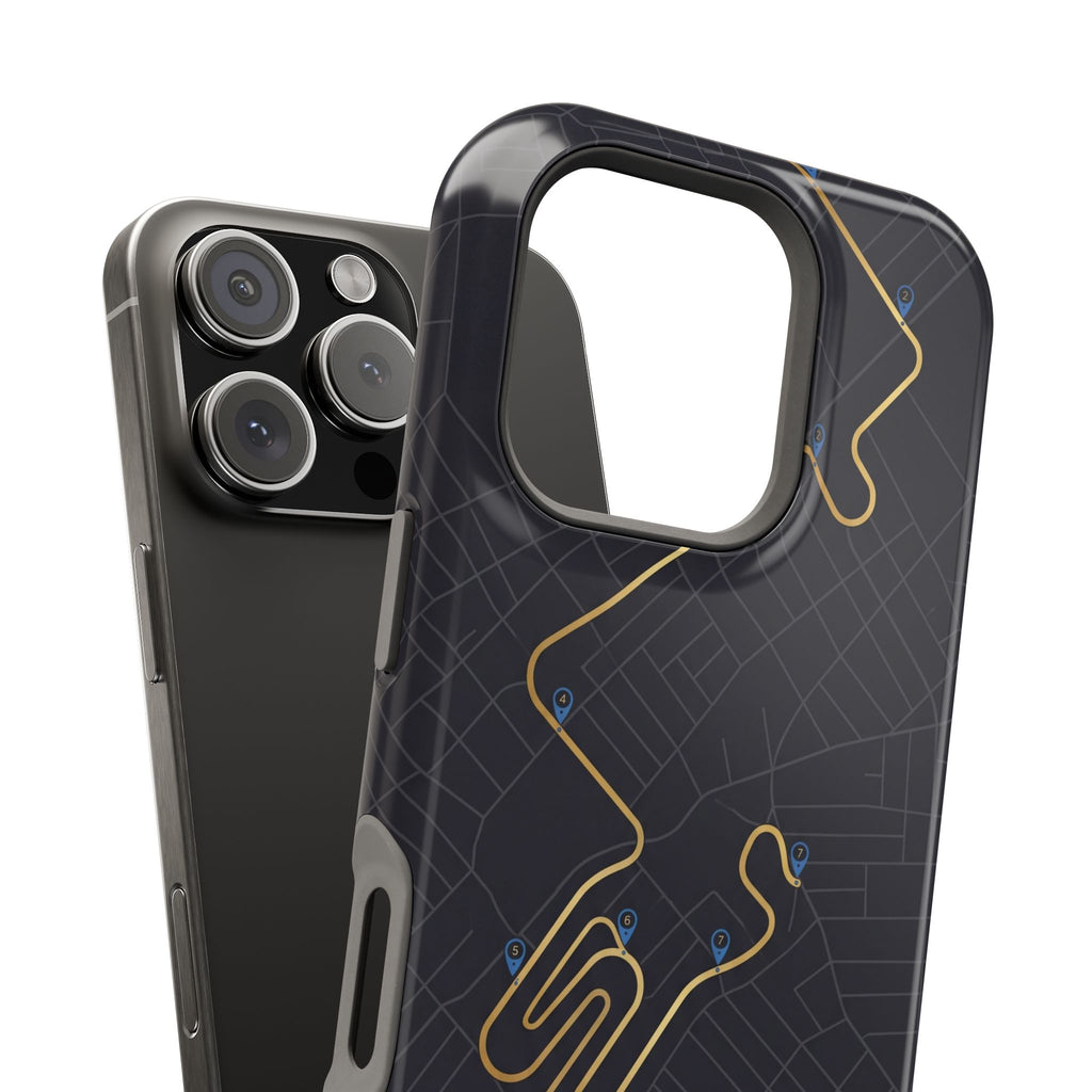 Paramedic/EMT Route Line Phone Case — Magnetic Wireless Charging Cover