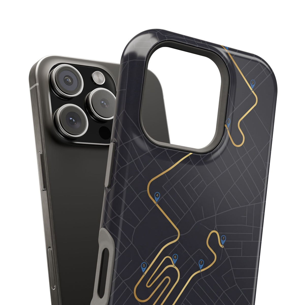 Paramedic/EMT Route Line Phone Case — Magnetic Wireless Charging Cover