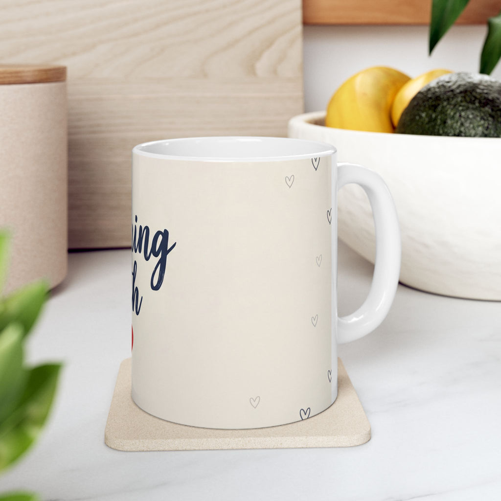 Teacher Gift Mug –Teaching with ❤️ - Perfect Thank You Gift