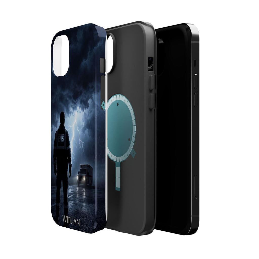 Personalized Lightning Storm EMS Phone Case — Wireless Charging Cover
