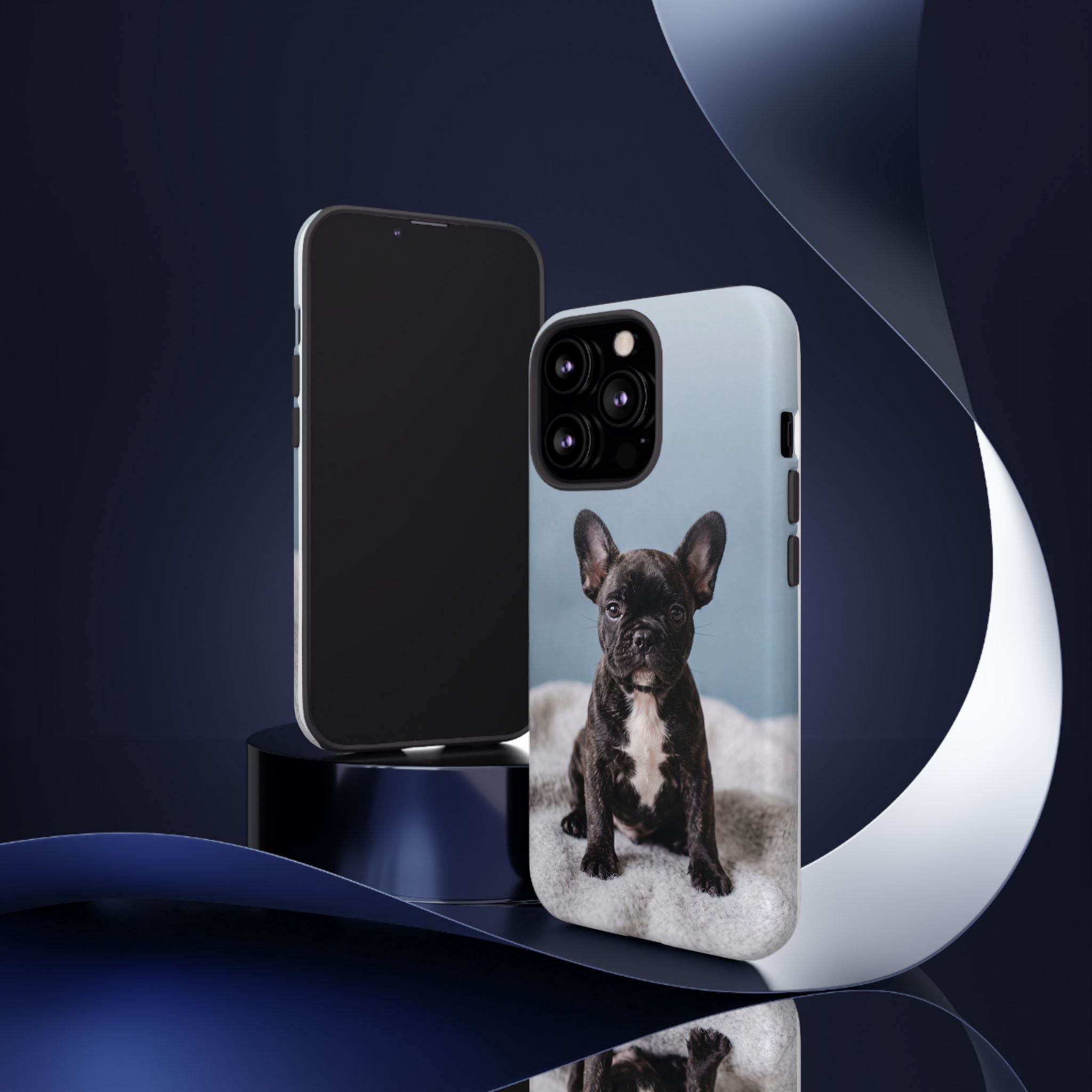 French Bulldog Puppy Phone Case | Adorable Brindle Frenchie Portrait | Samsung & iPhone