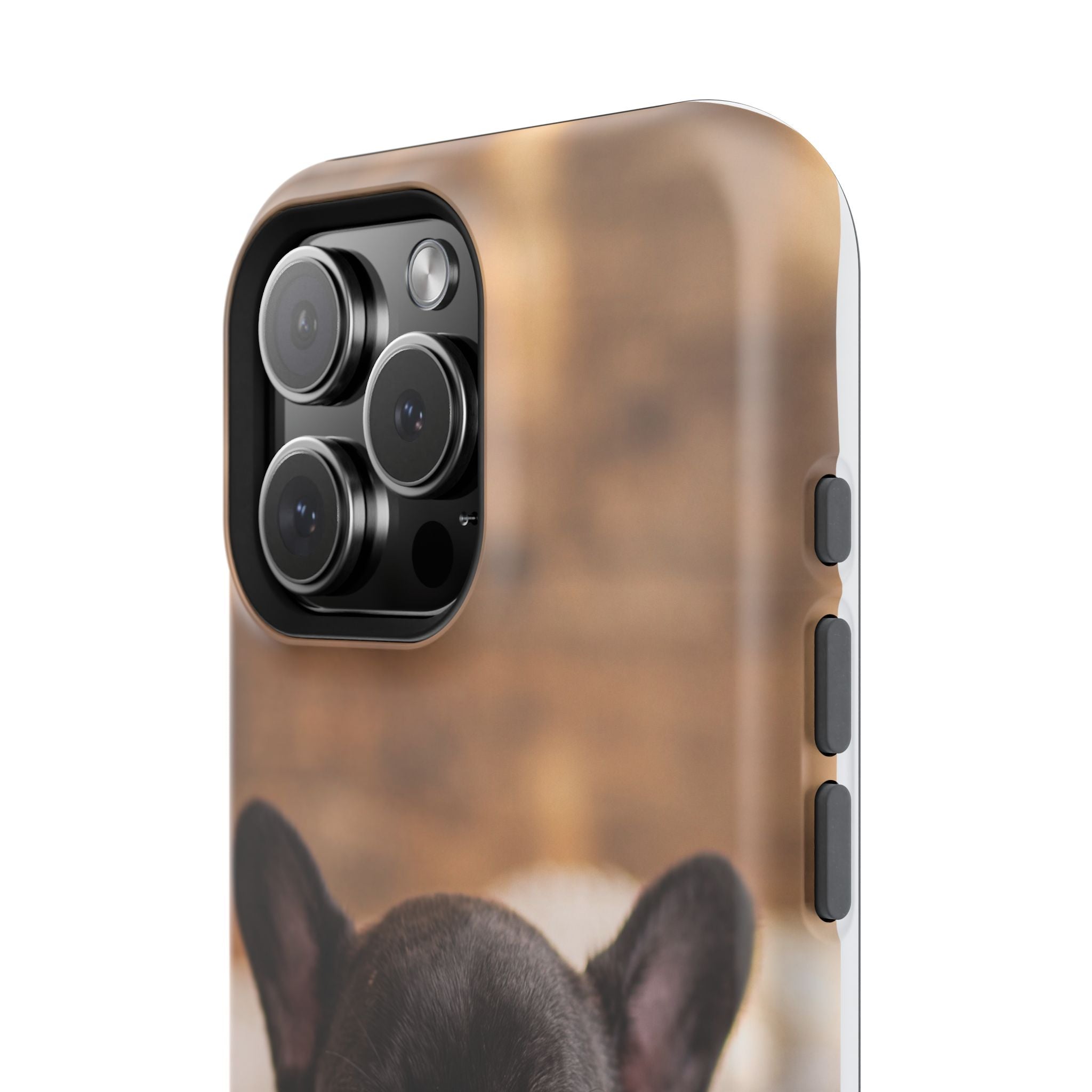 Sleepy French Bulldog Phone Case — Impact-Resistant Wireless Charging Cover