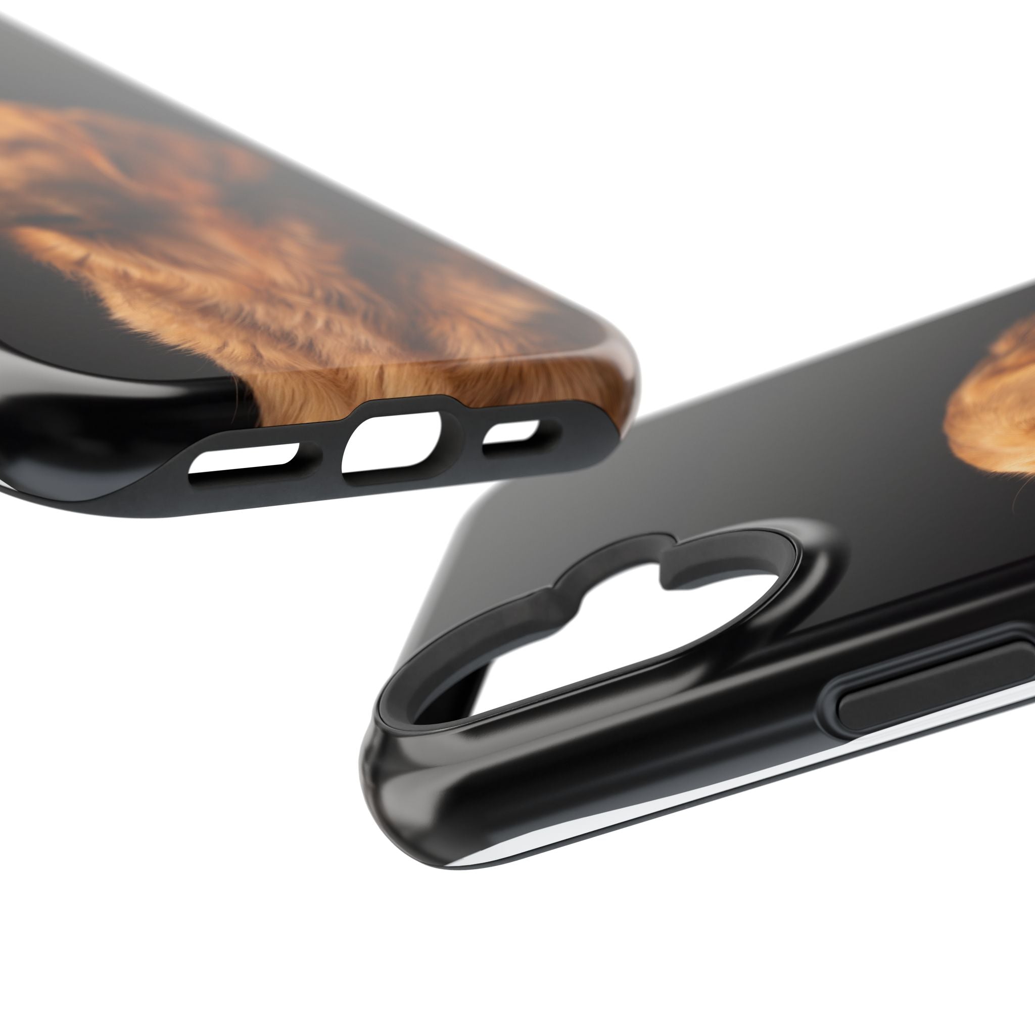 Golden Retriever Portrait Phone Case — Impact-Resistant Wireless Charging Cover