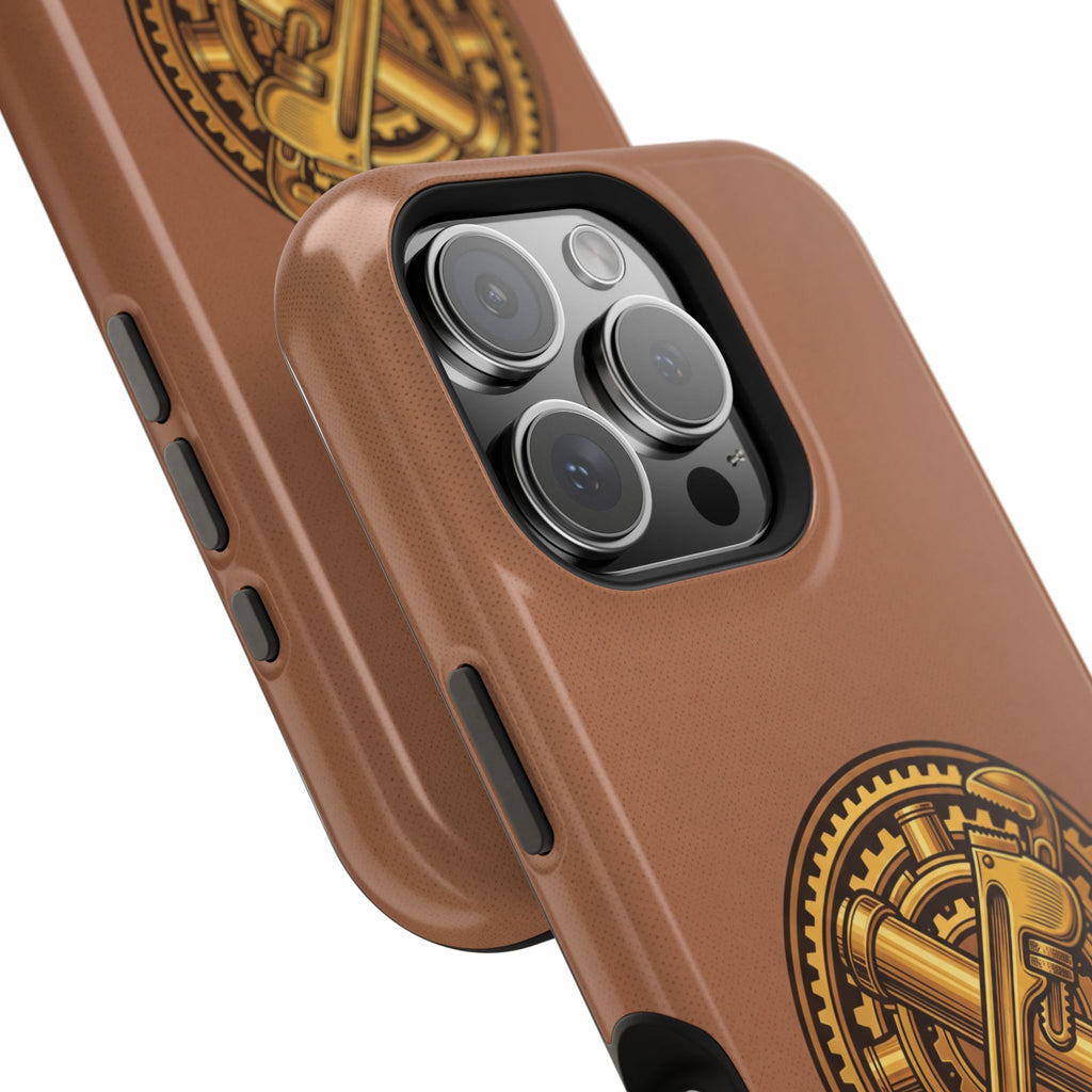 Plumber Born to Build Phone Case — Badge Wireless Charging Cover