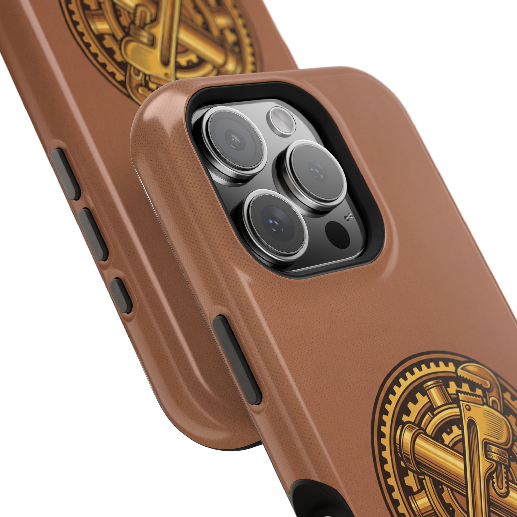 Plumber Born to Build Phone Case — Badge Wireless Charging Cover