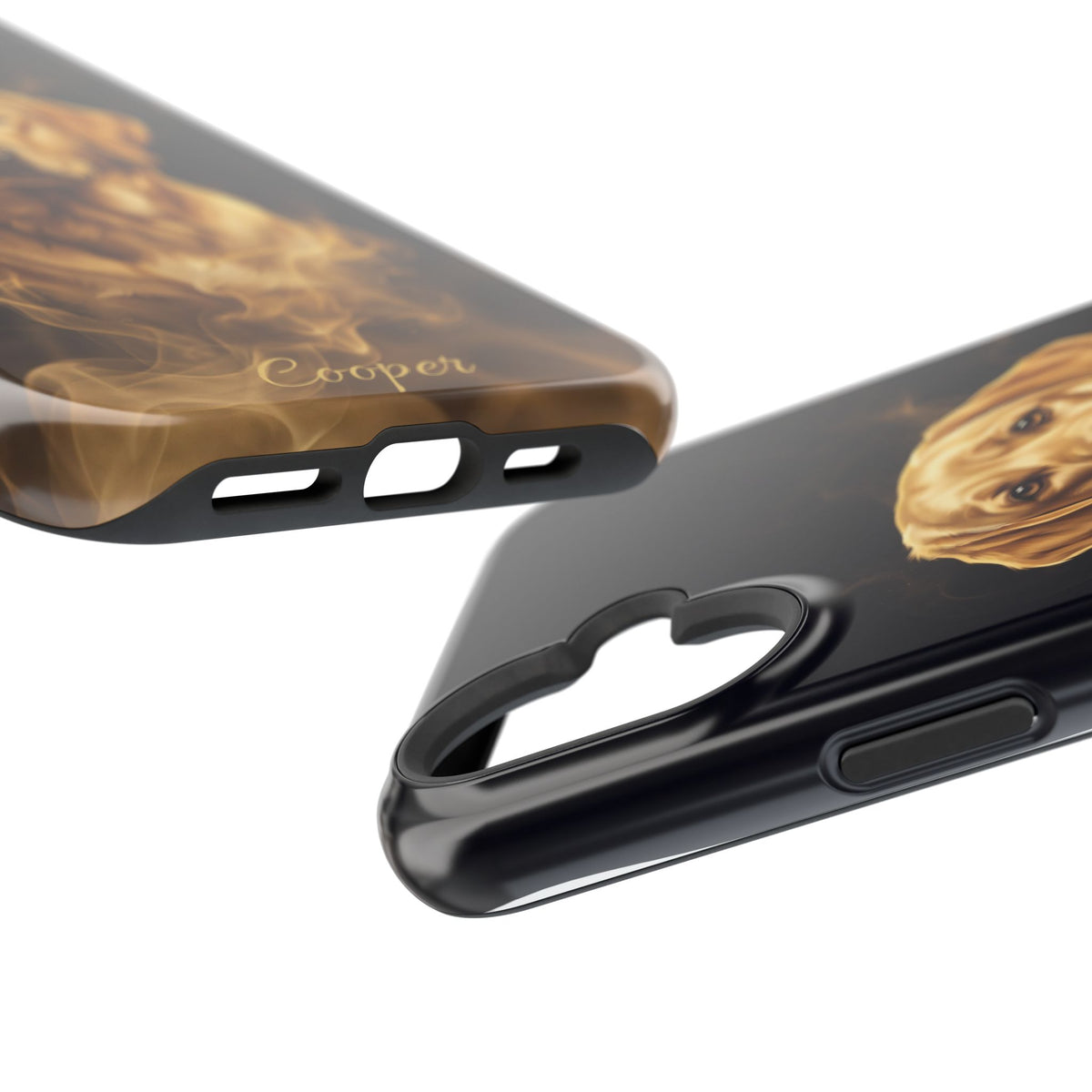 Personalized Gold Smoke Labrador Phone Case — Tough Magnetic Case with Wireless Charging
