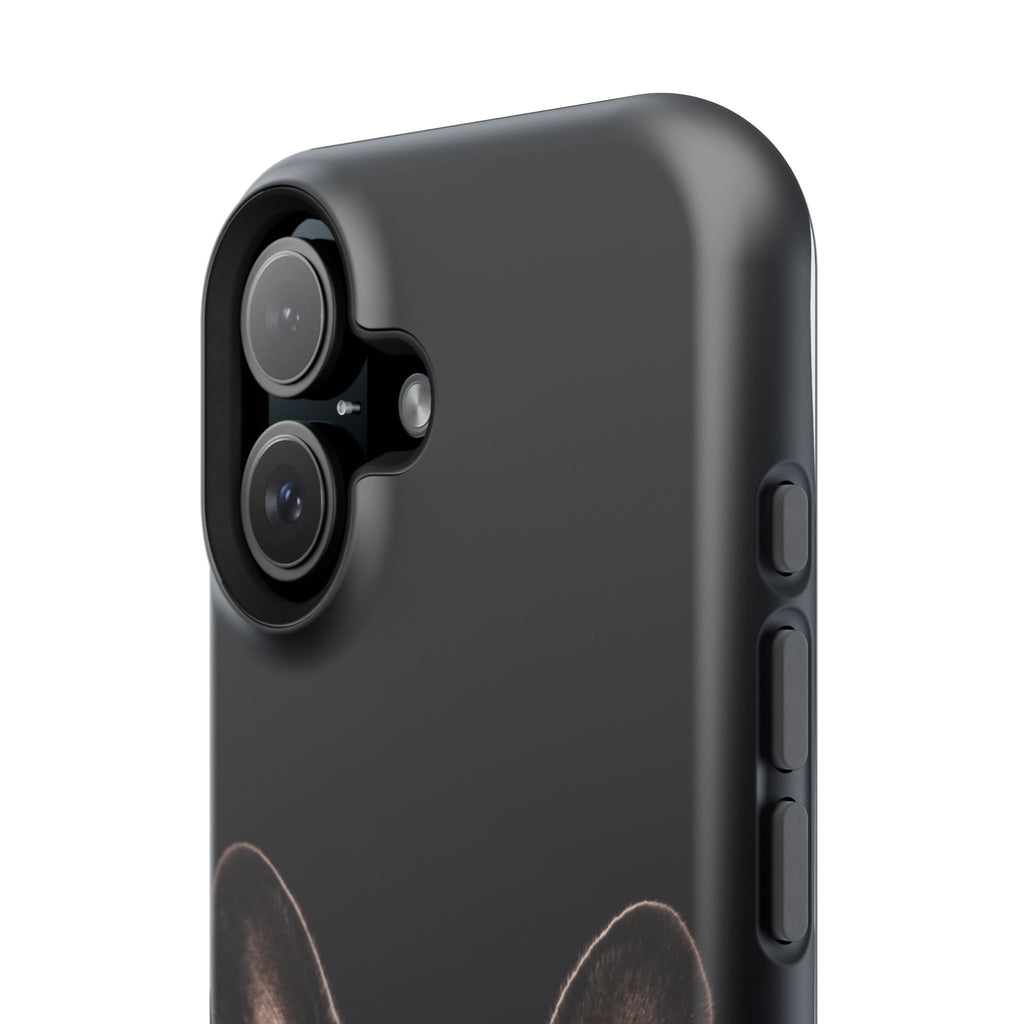 Black French Bulldog Phone Case — Impact-Resistant Wireless Charging Cover