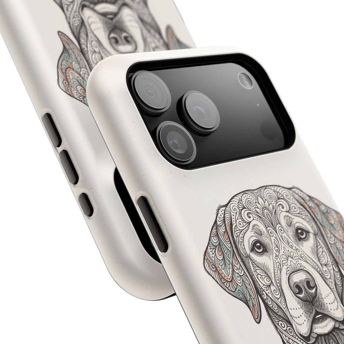 Mandala Labrador Phone Case — Tough Magnetic Case with Wireless Charging