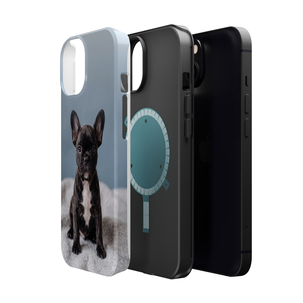 French Bulldog Puppy Phone Case — Impact-Resistant Wireless Charging Cover