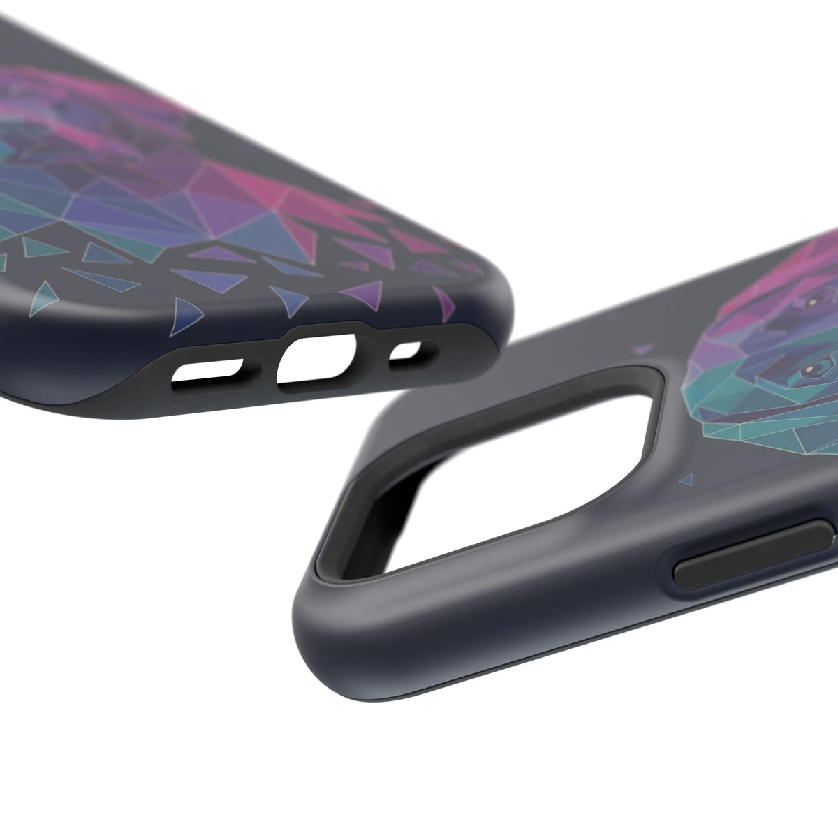 Geometric Labrador Phone Case — Tough Magnetic Case with Wireless Charging