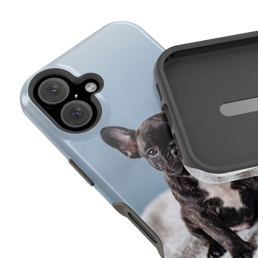 French Bulldog Puppy Phone Case — Impact-Resistant Wireless Charging Cover